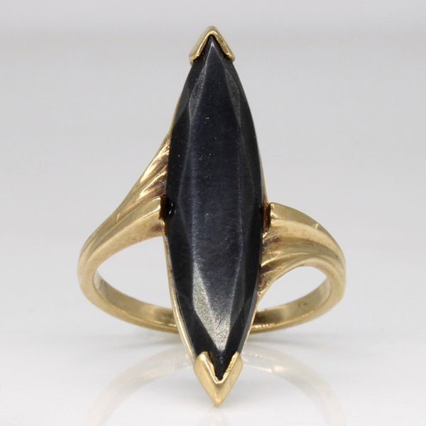 Bypass Hematite Cocktail Ring | 5.00ct | SZ 6.25 |