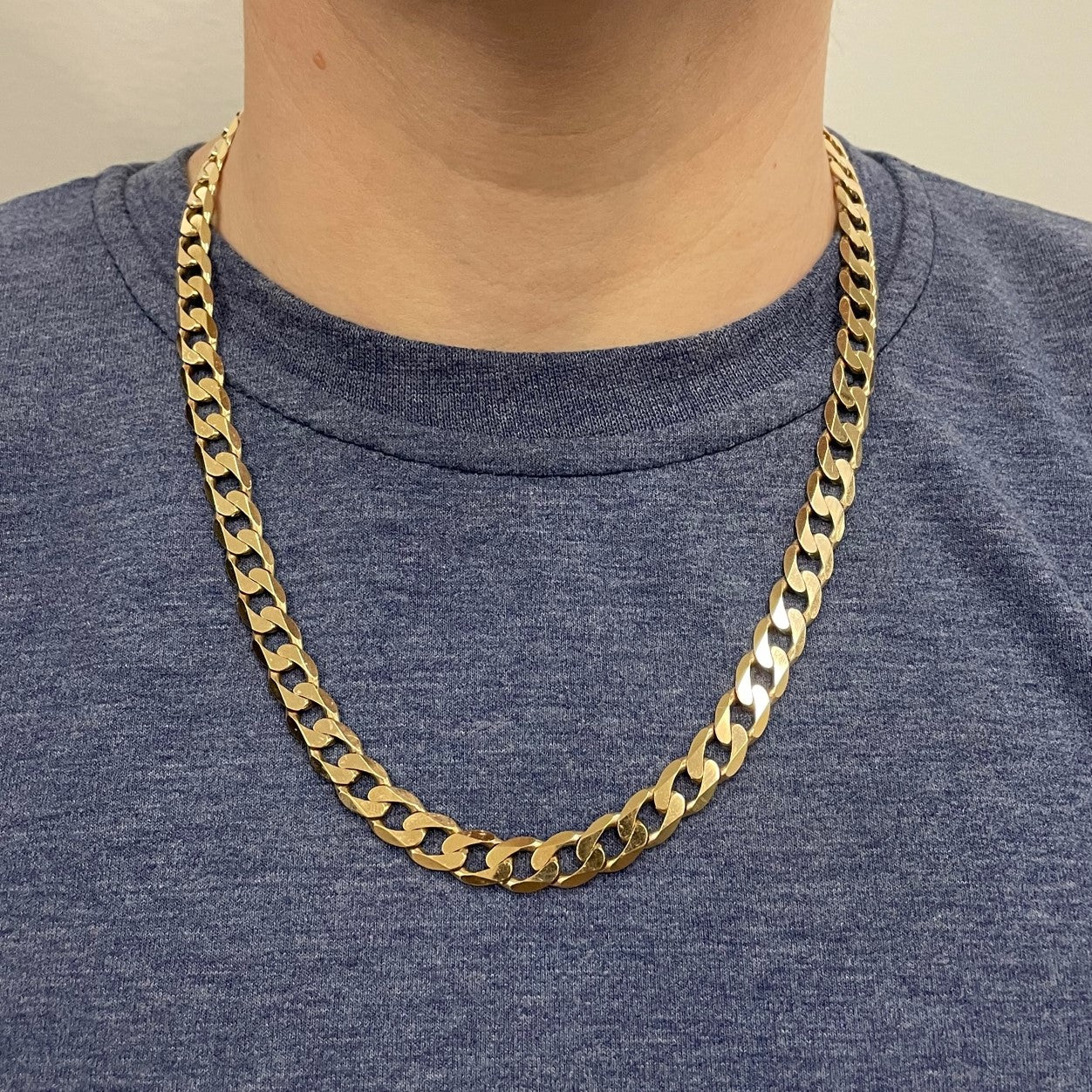 9k Yellow Gold Curb Link Chain | 20"|