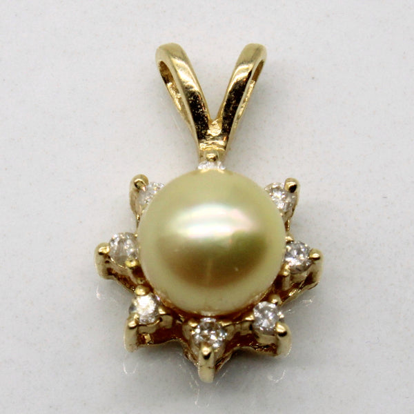 Pearl & Diamond Pendant | 0.08ctw |