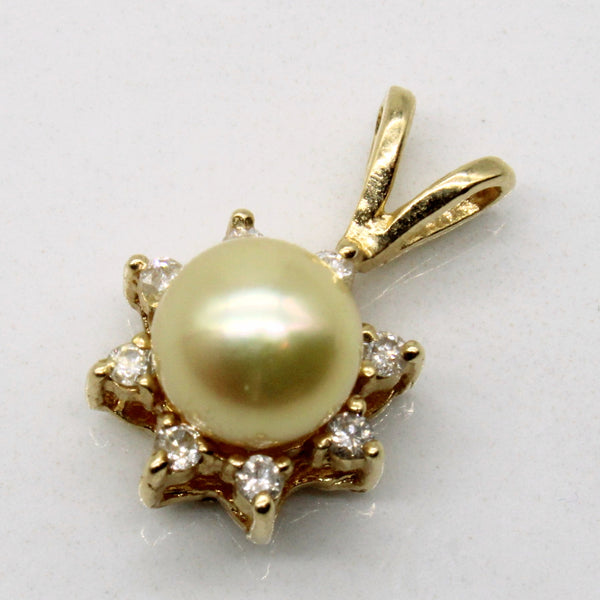 Pearl & Diamond Pendant | 0.08ctw |