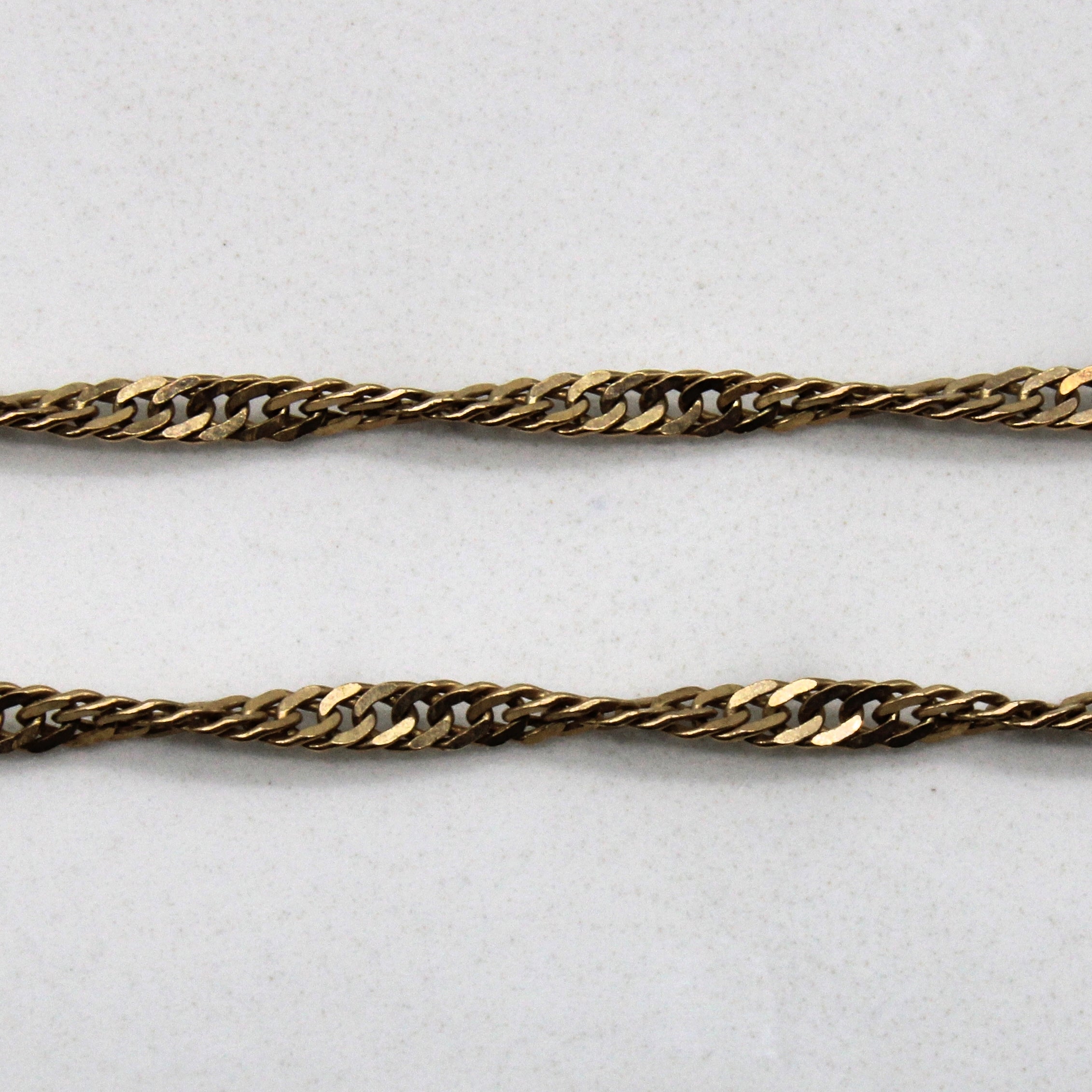 10k Yellow Gold Singapore Chain | 21" |