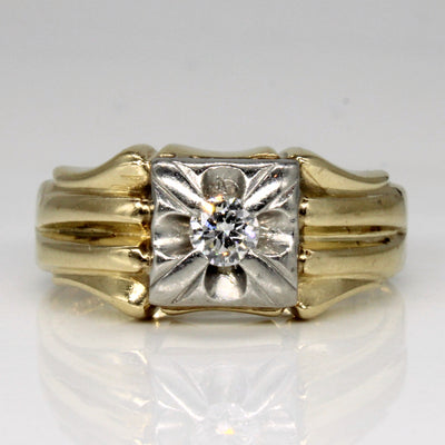 Solitaire Set Diamond Engagement Ring | 0.19ct | SZ 9 |