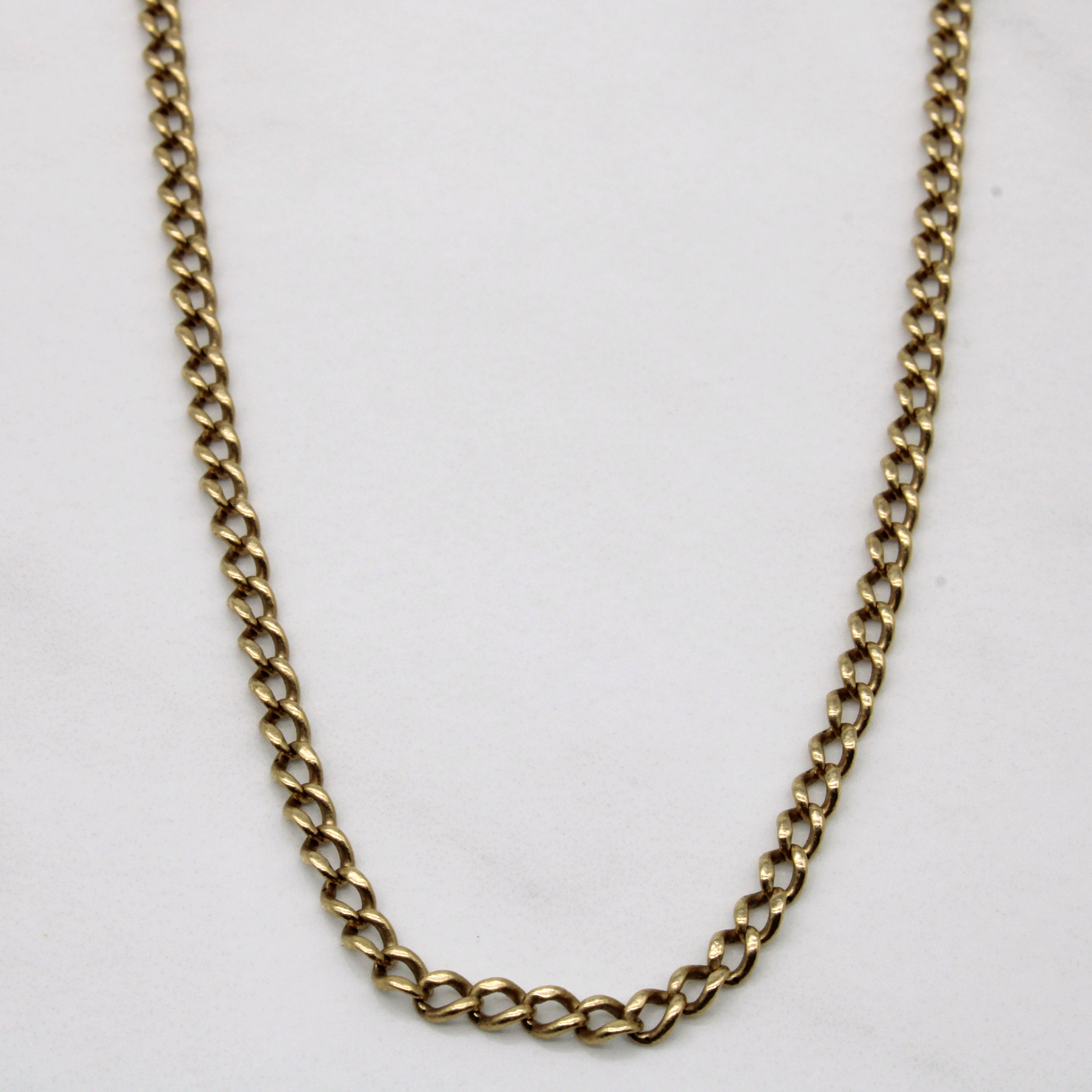 10k Yellow Gold Curb Chain | 28" |