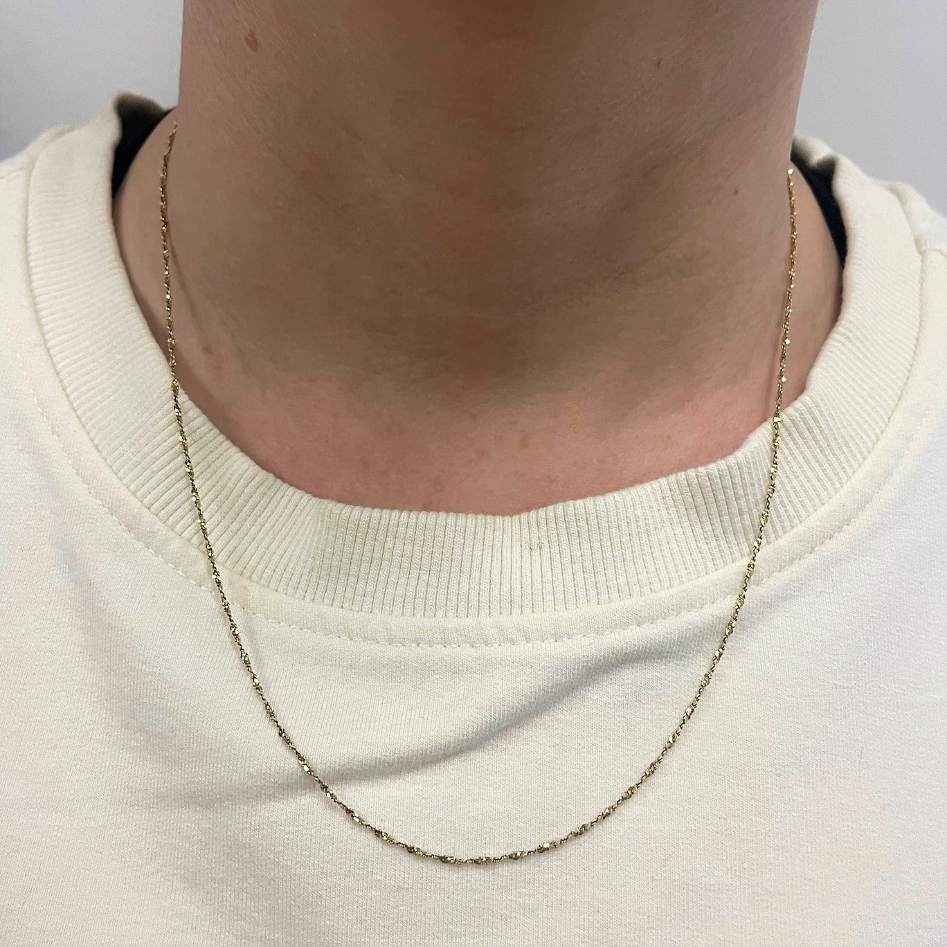 10k Yellow Gold Twisted Serpentine Chain | 18"|