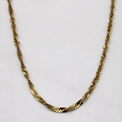 10k Yellow Gold Singapore Chain | 30
