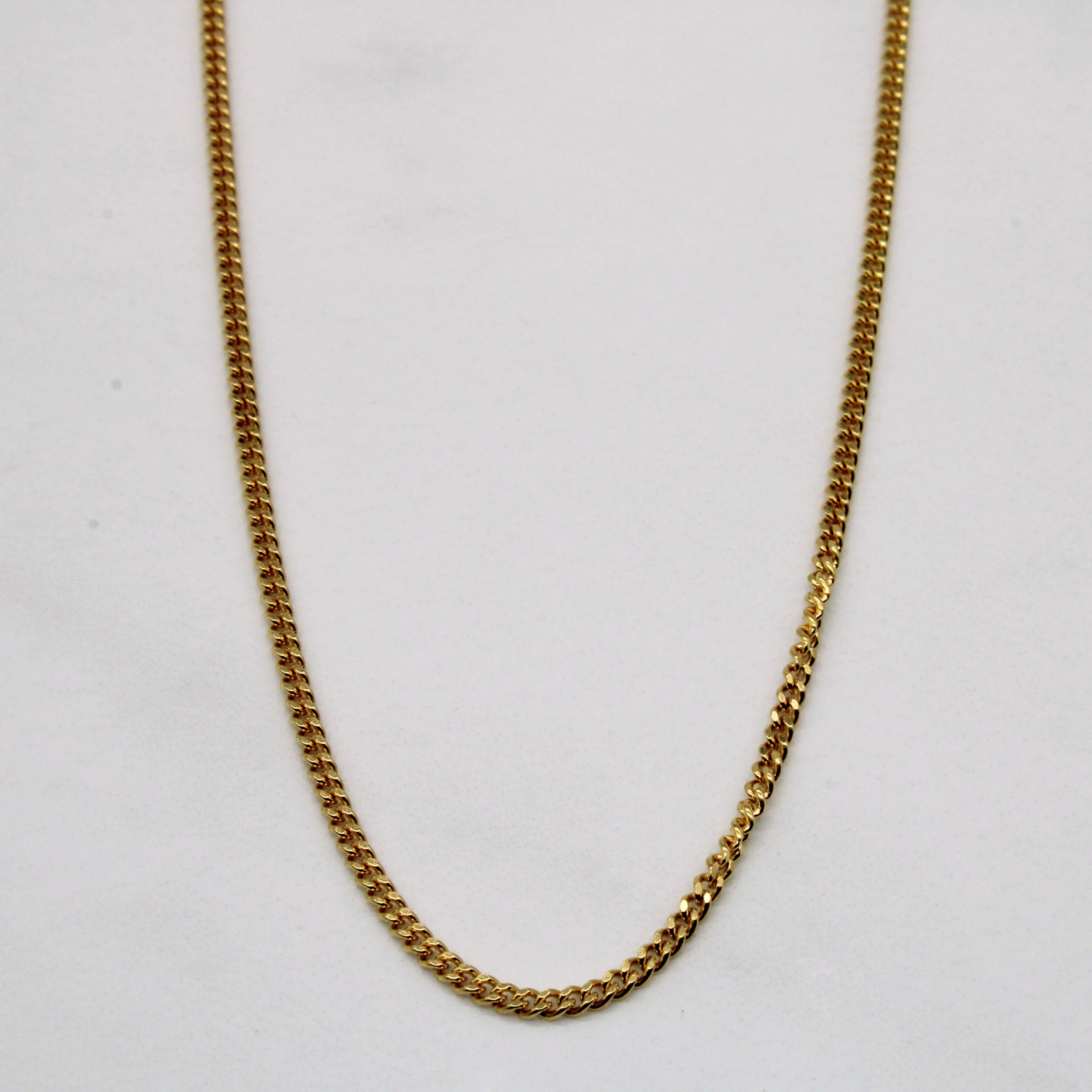 10k Yellow Gold Curb Chain | 24" |