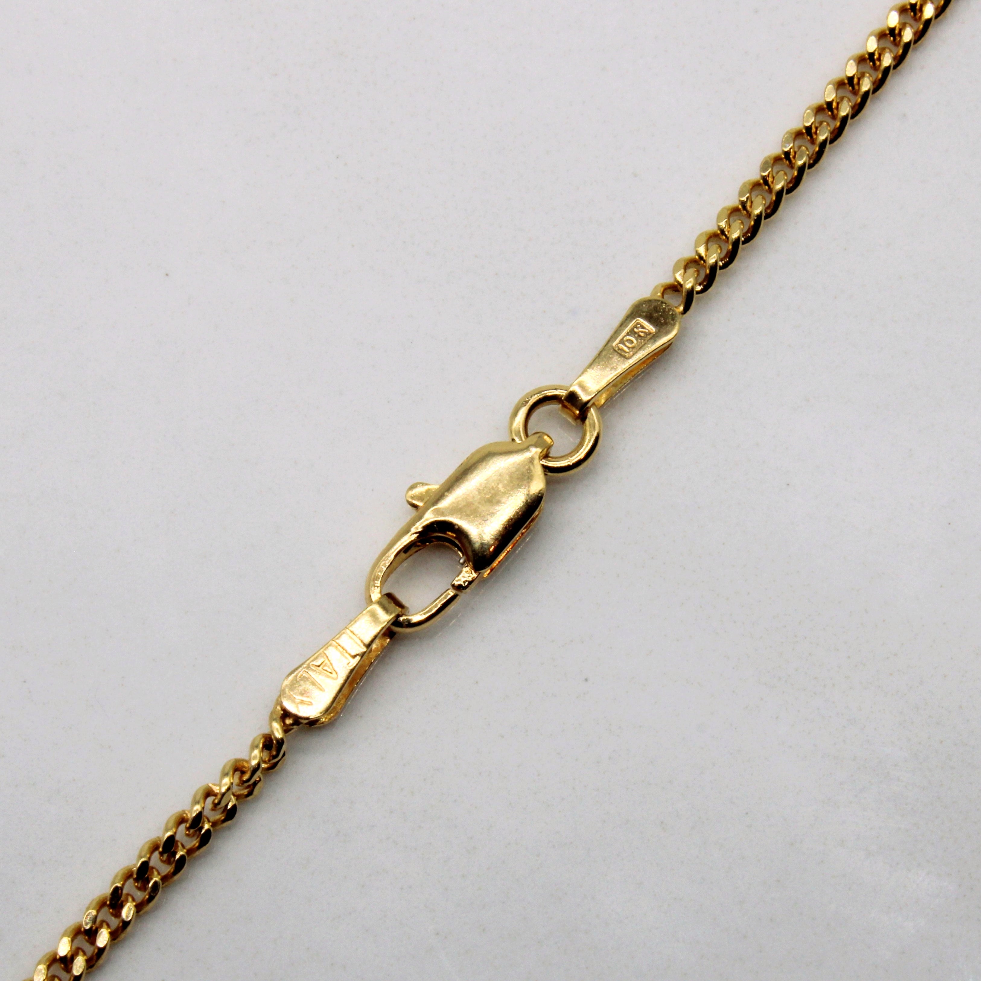 10k Yellow Gold Curb Chain | 24" |