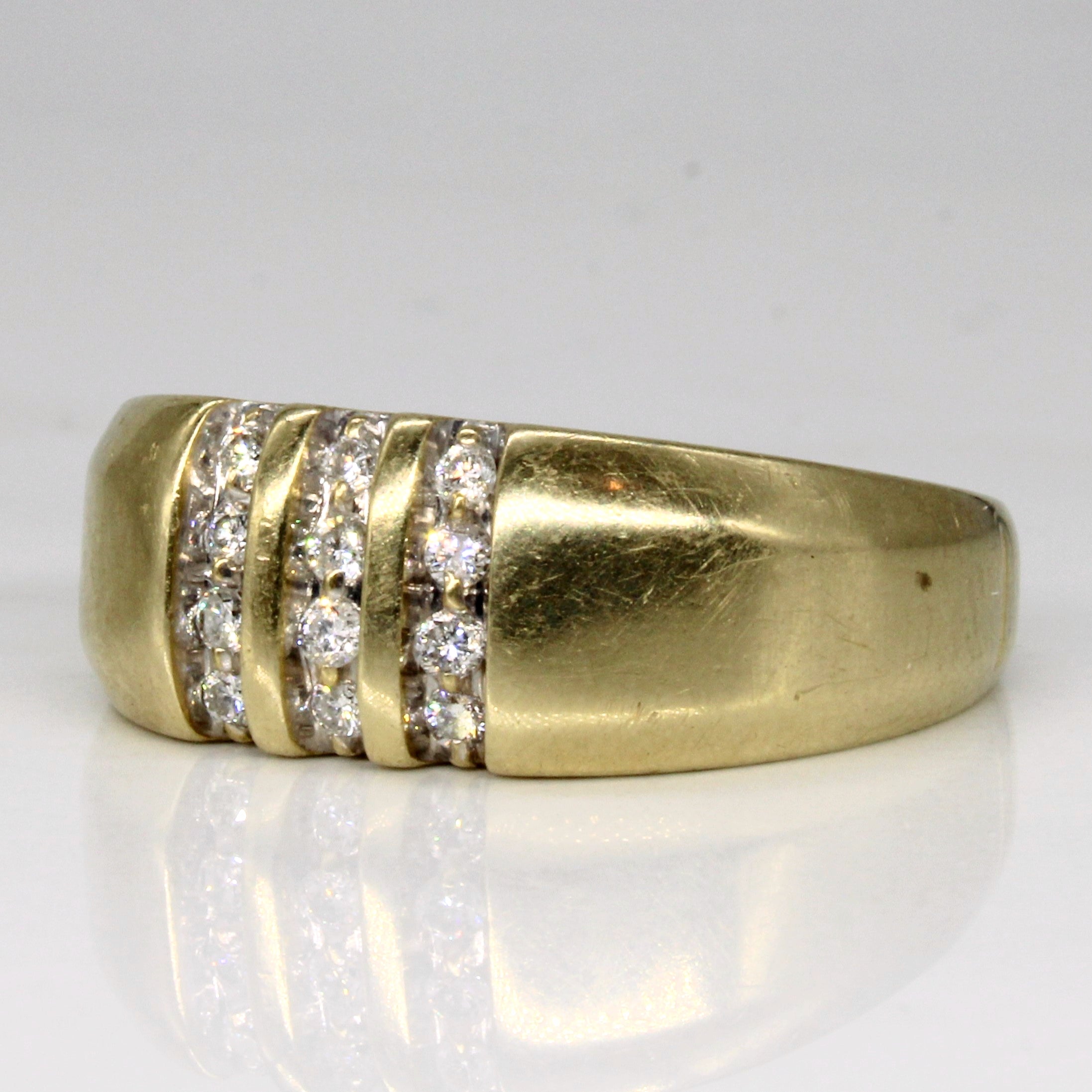 Channel Set Diamond Ring | 0.30ctw | SZ 10.5 |