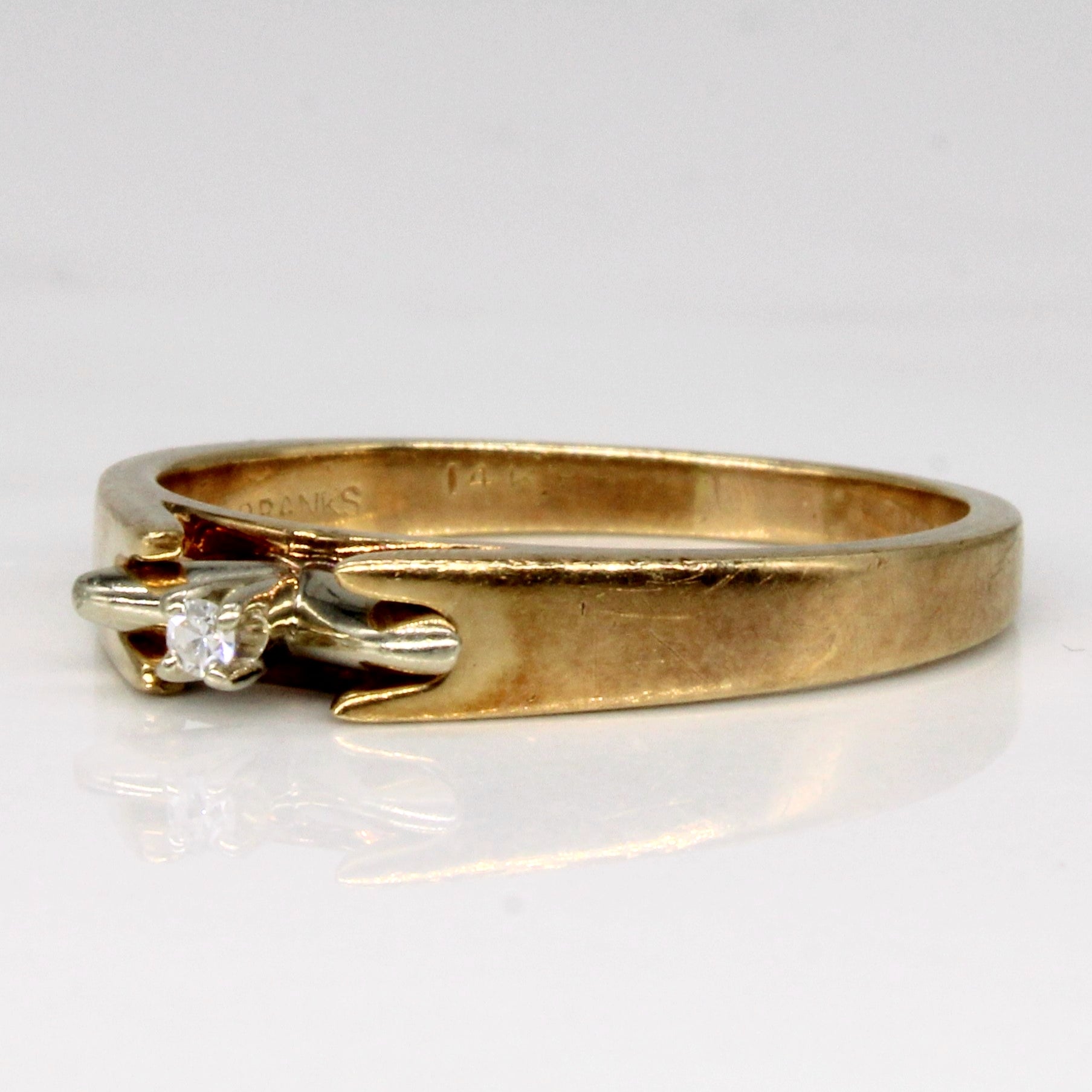 Vintage Solitaire Diamond Ring | 0.02ct | SZ 7.5 |