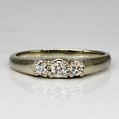 Three Stone Diamond Ring | 0.22ctw | SZ 8 |