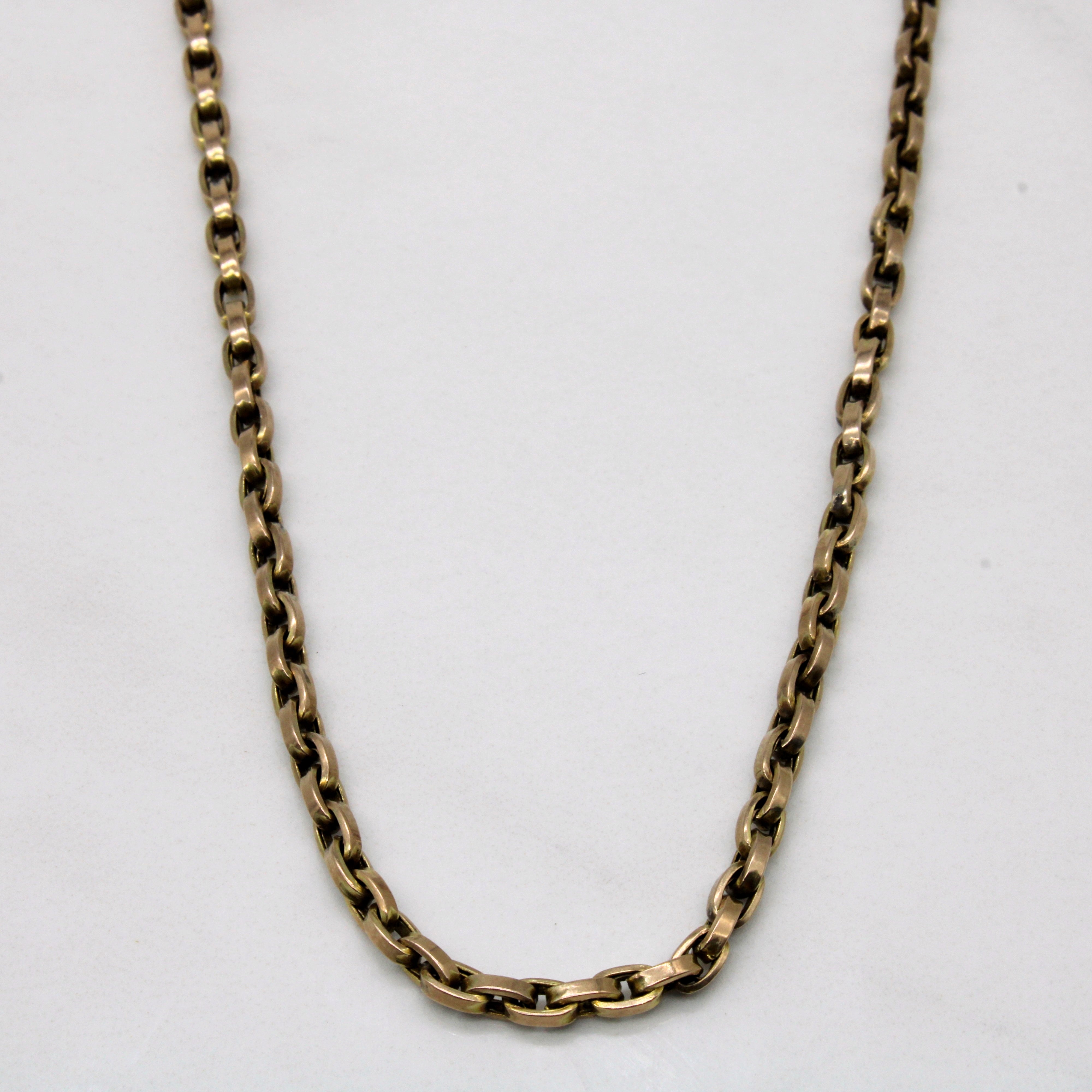 9k Yellow Gold Pocket Watch Chain | 57