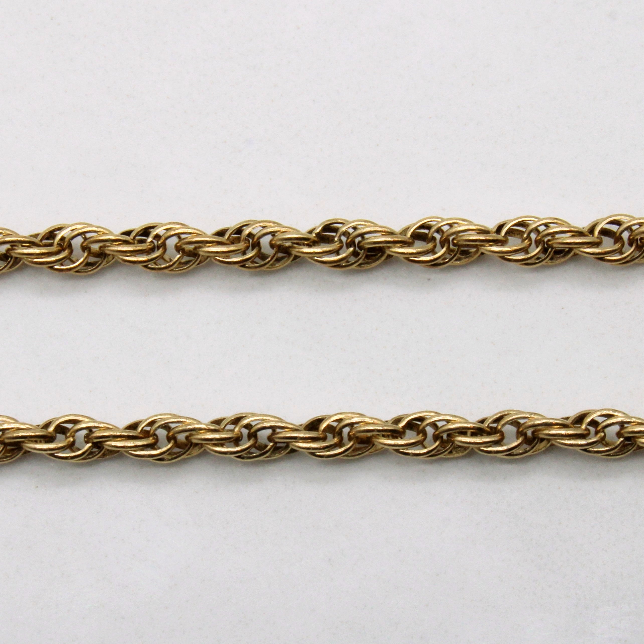Chaîne Prince de Galles en or jaune 10 carats | 76 cm | 