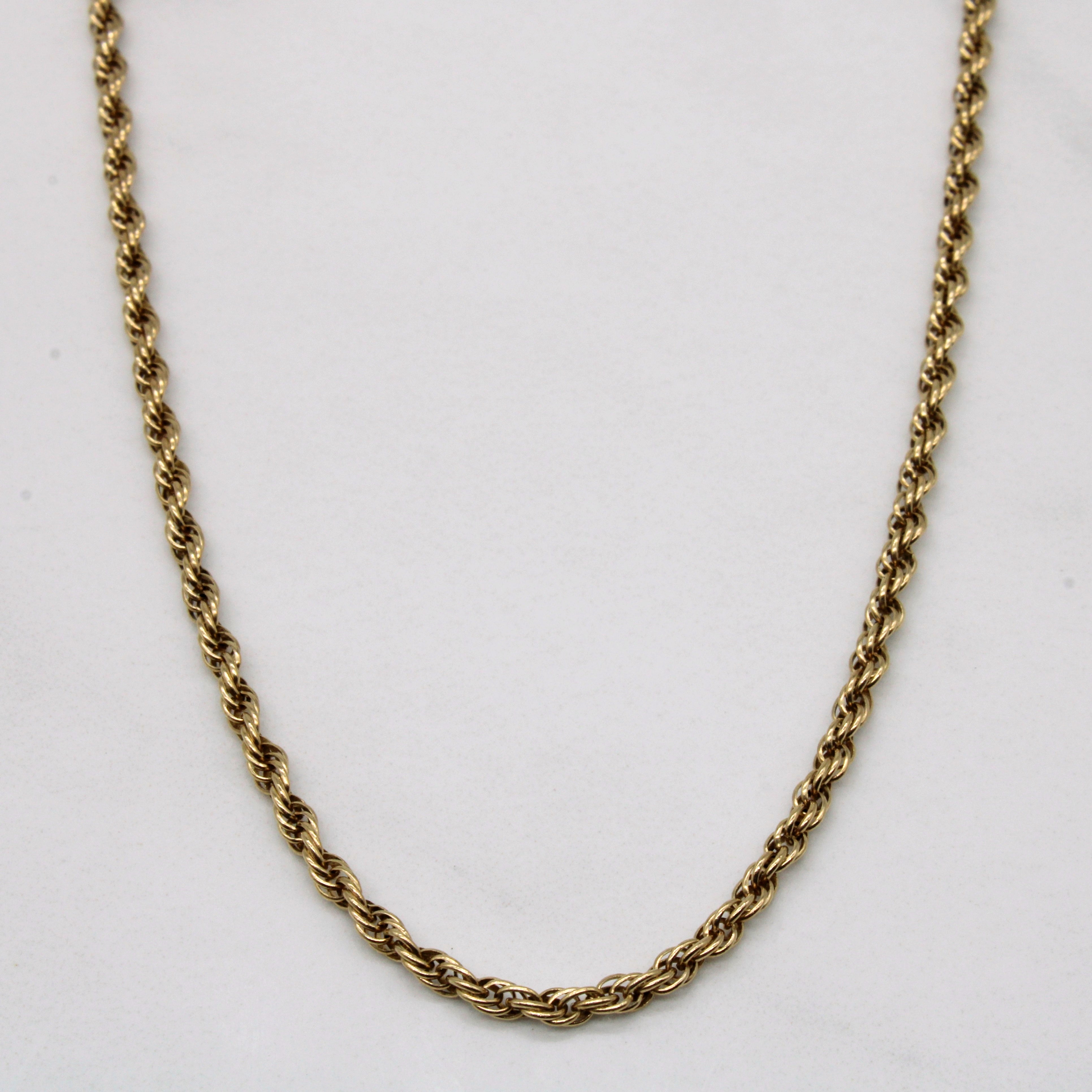 Chaîne Prince de Galles en or jaune 10 carats | 76 cm | 