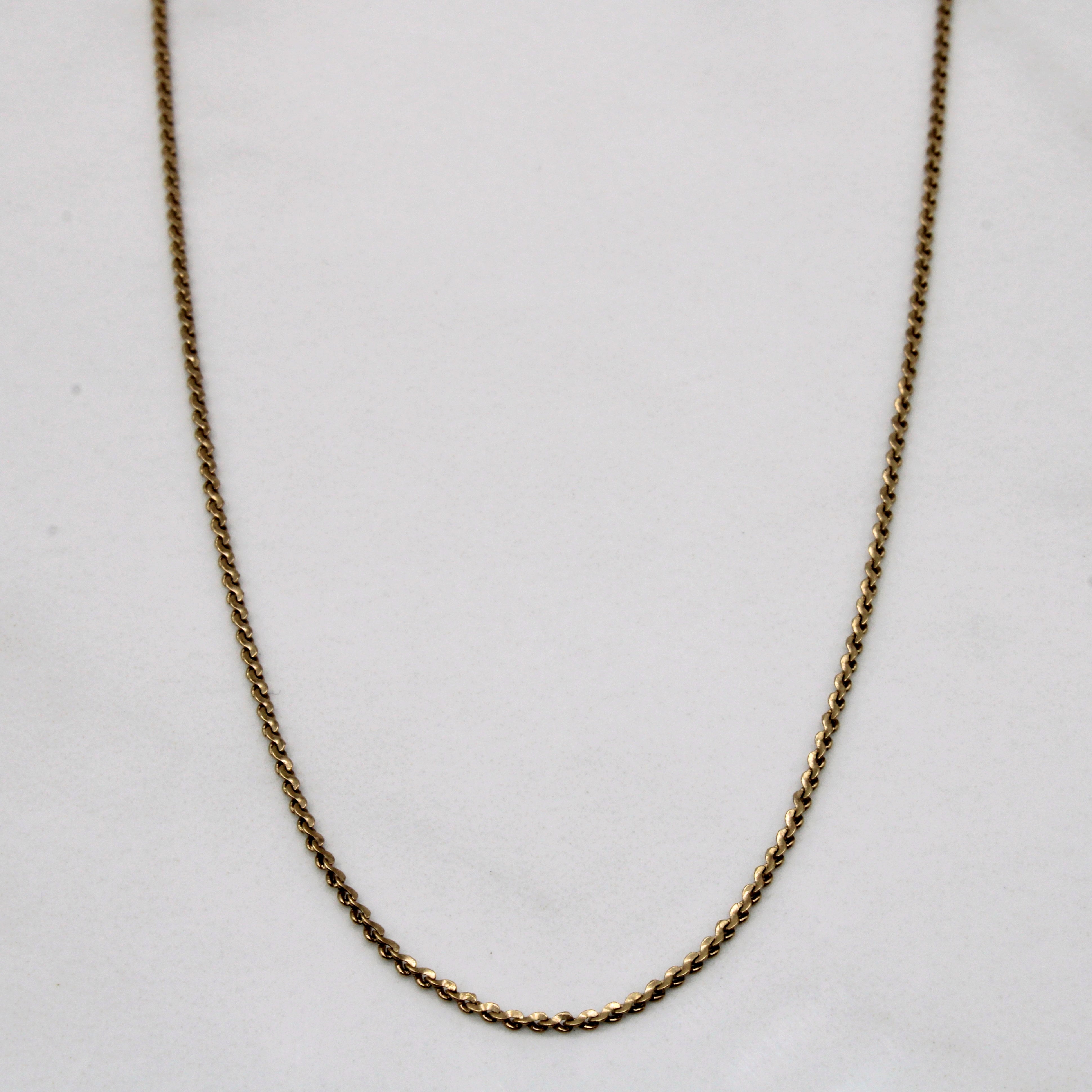 10k Yellow Gold S Link Chain | 18" |