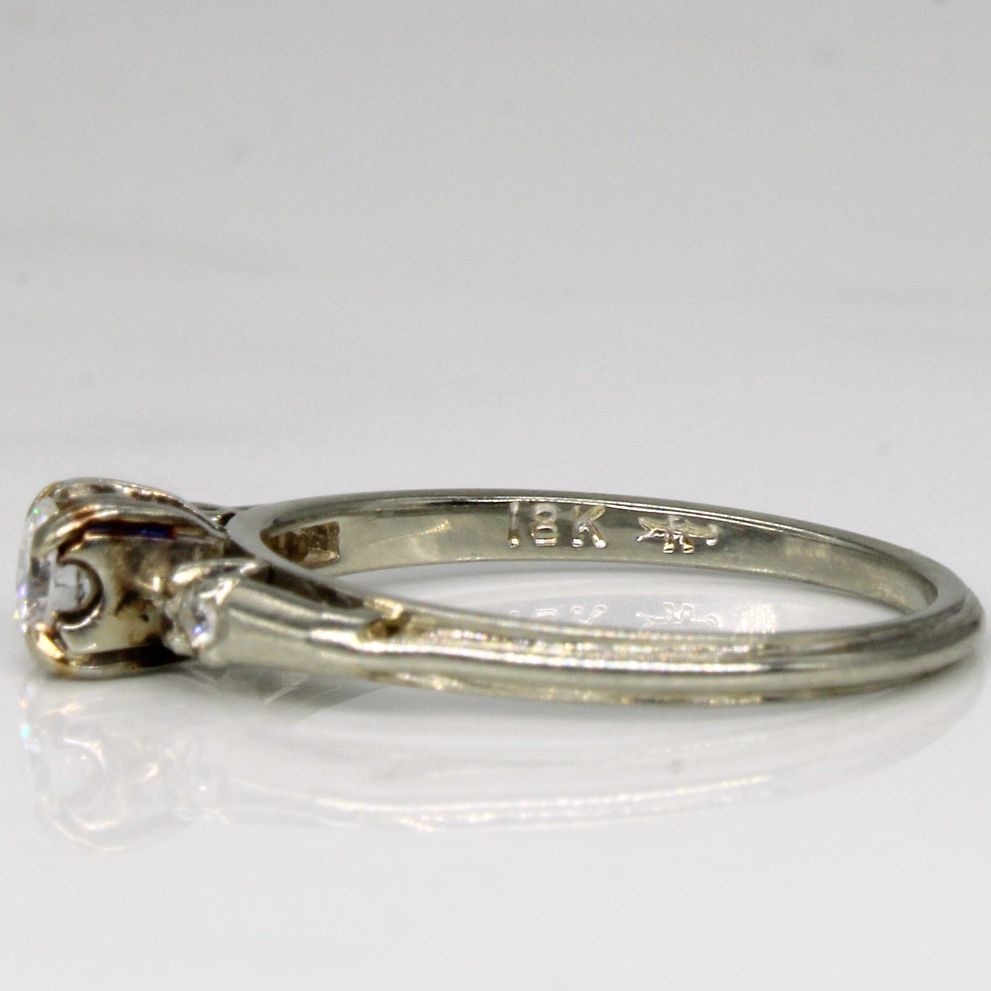 Three Stone Diamond Engagement Ring | 0.24ctw | SZ 6 |