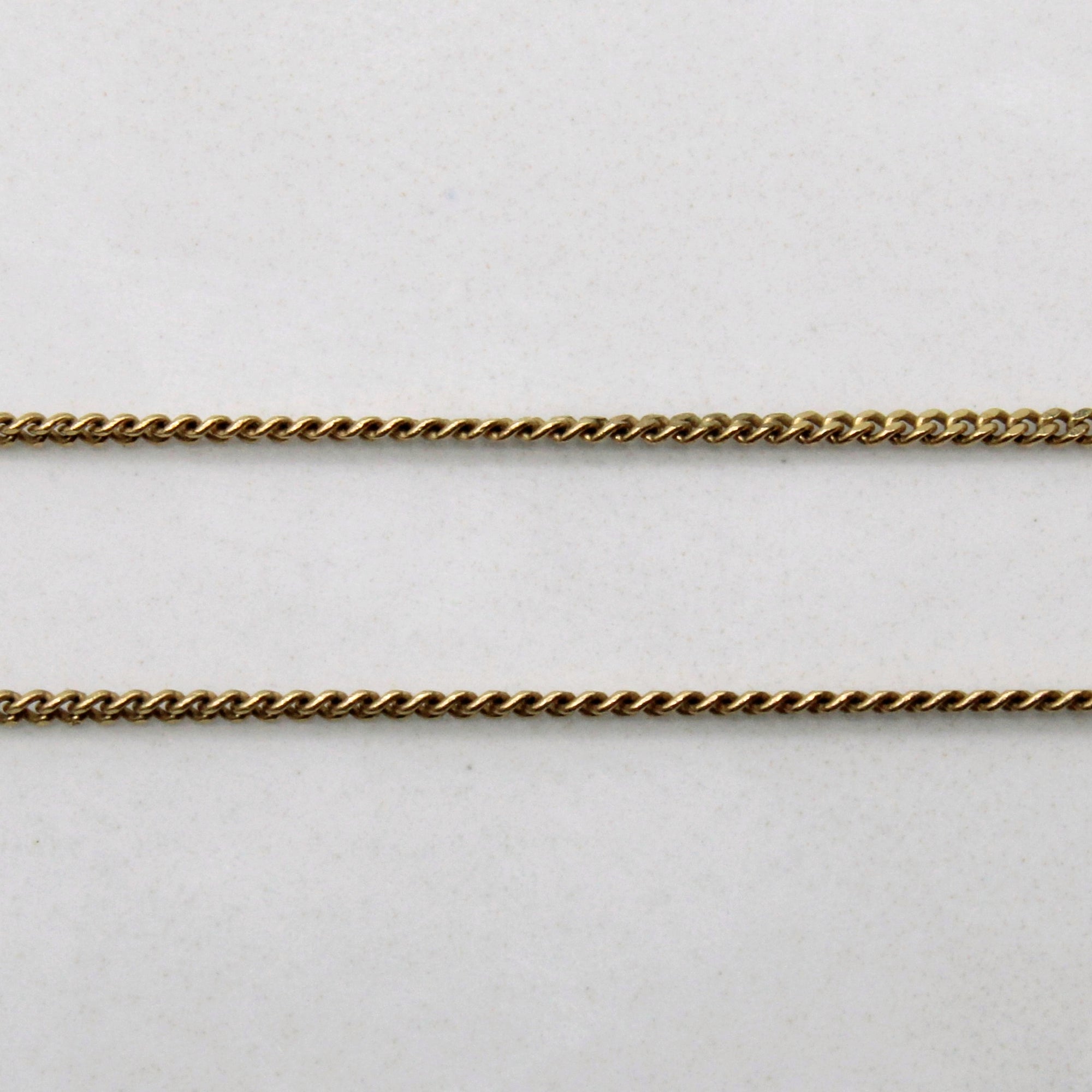 10k Yellow Gold Curb Chain | 16