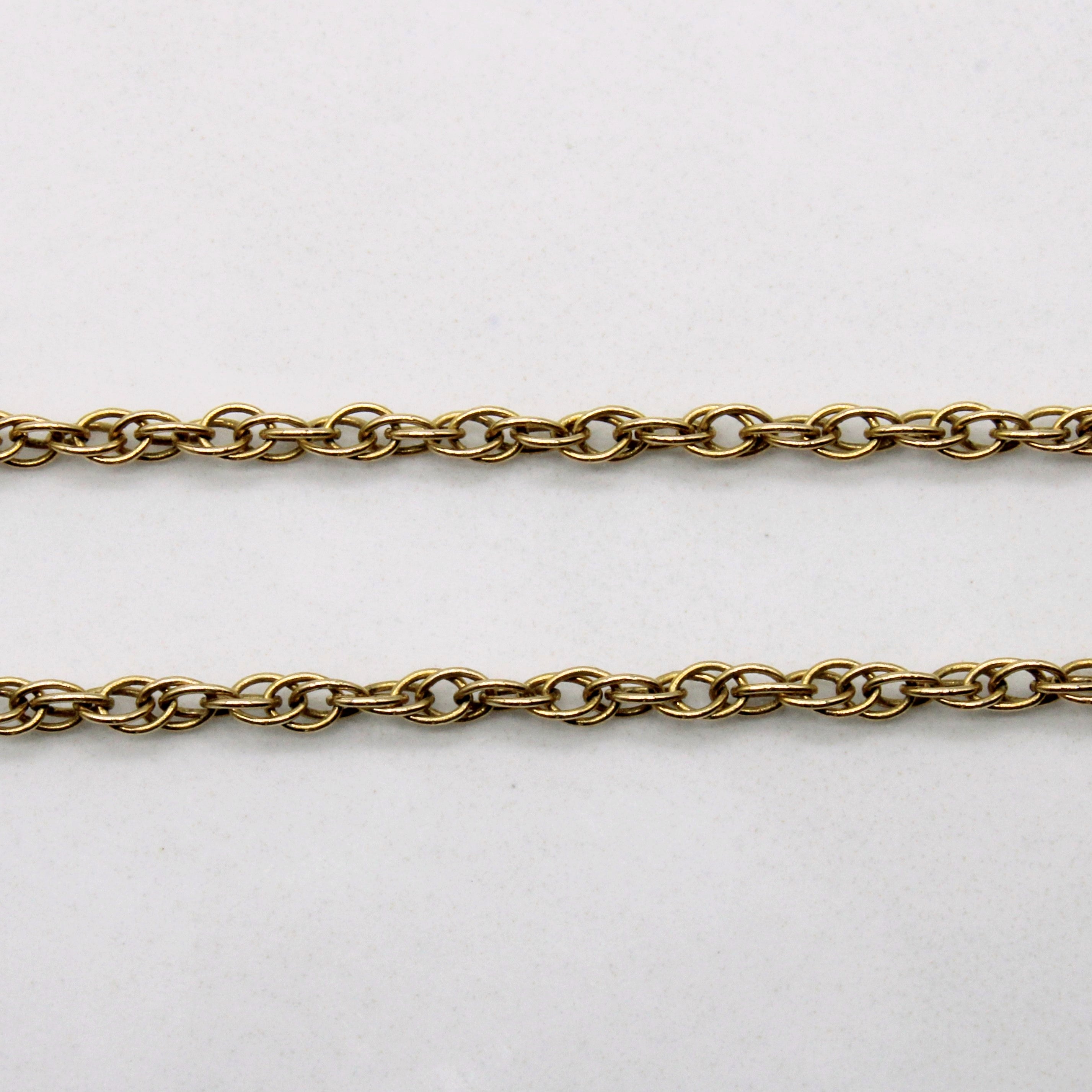 14k Yellow Gold Prince of Wales Chain | 16" |