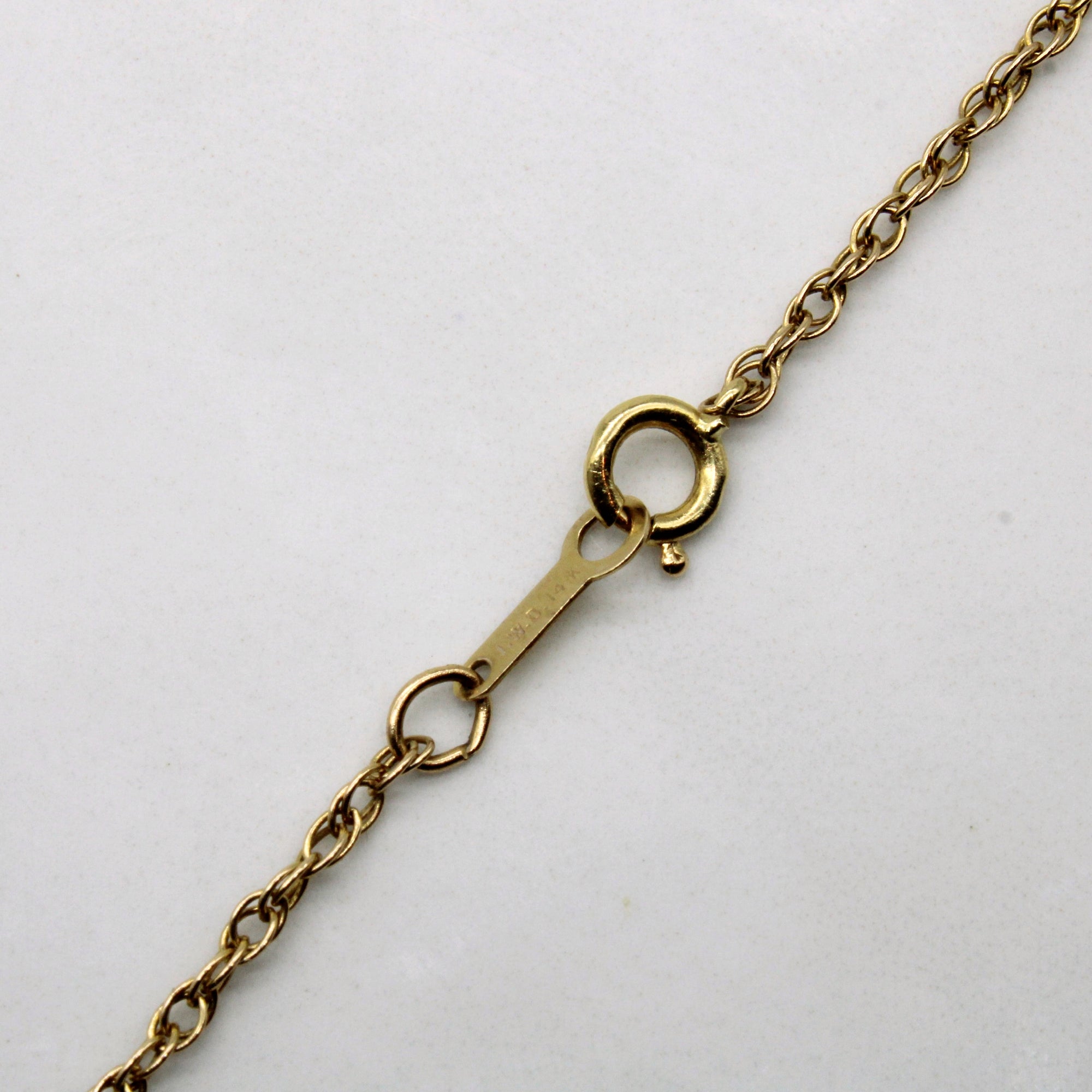 14k Yellow Gold Prince of Wales Chain | 16