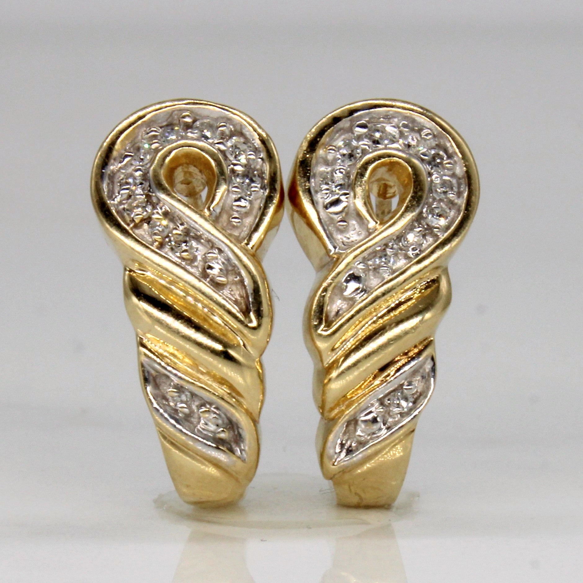 Diamond Twist Earrings | 0.07ctw |