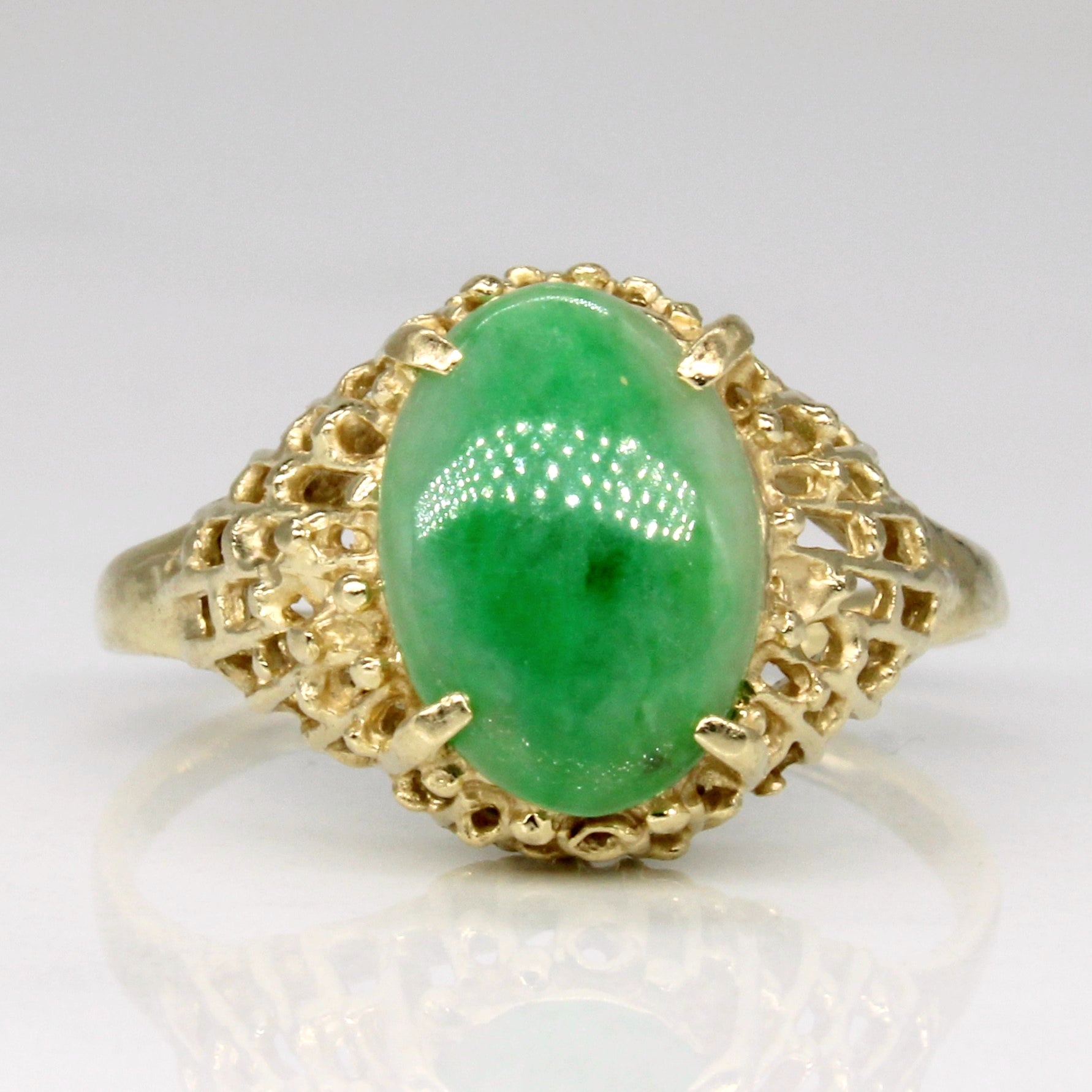 Jadeite Dome Ring | 1.05ct | SZ 6.25 |