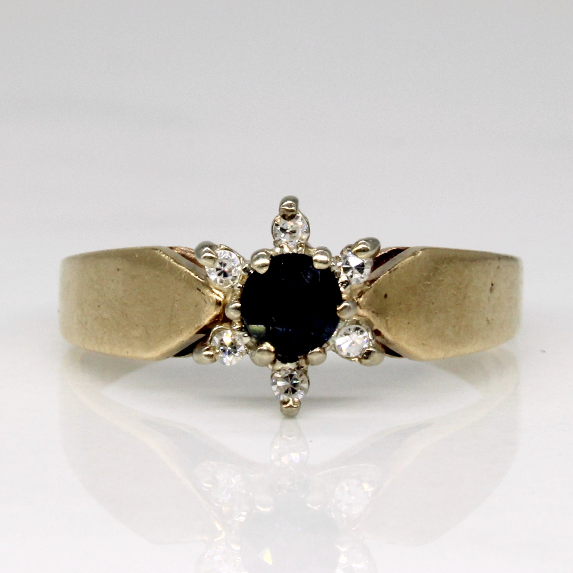 Sapphire & Diamond Ring | 0.25ct, 0.06ctw | SZ 6.5 |