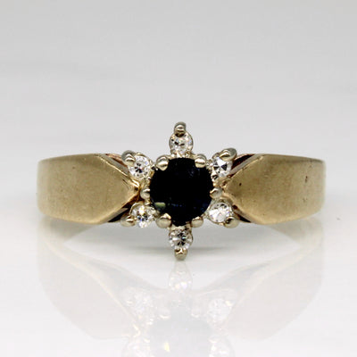 Sapphire & Diamond Ring | 0.25ct, 0.06ctw | SZ 6.5 |