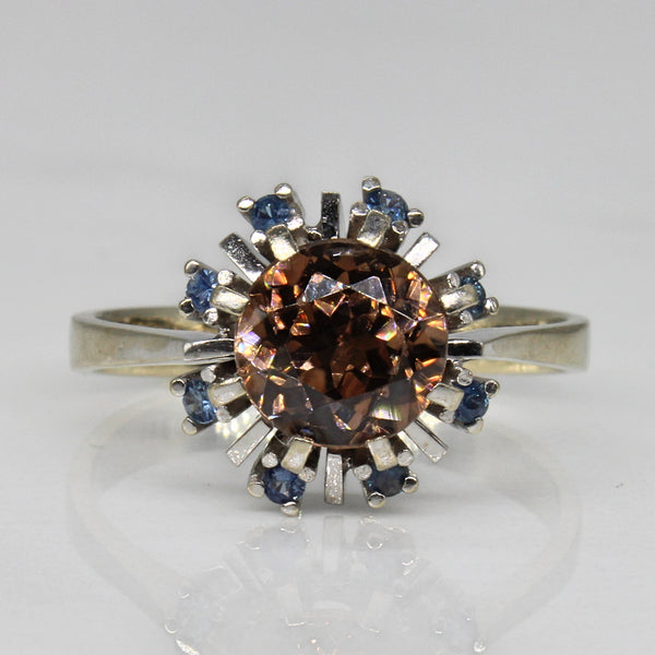 Imperial Topaz & Blue Spinel Cocktail Ring | 2.05ct, 0.25ctw | SZ 9.5 |