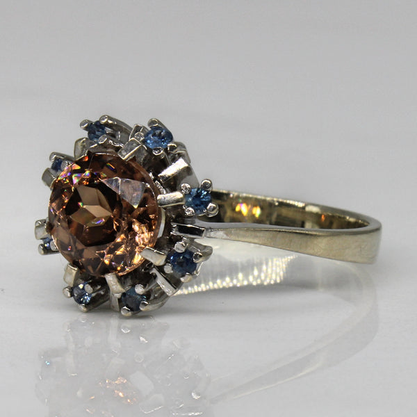 Imperial Topaz & Blue Spinel Cocktail Ring | 2.05ct, 0.25ctw | SZ 9.5 |