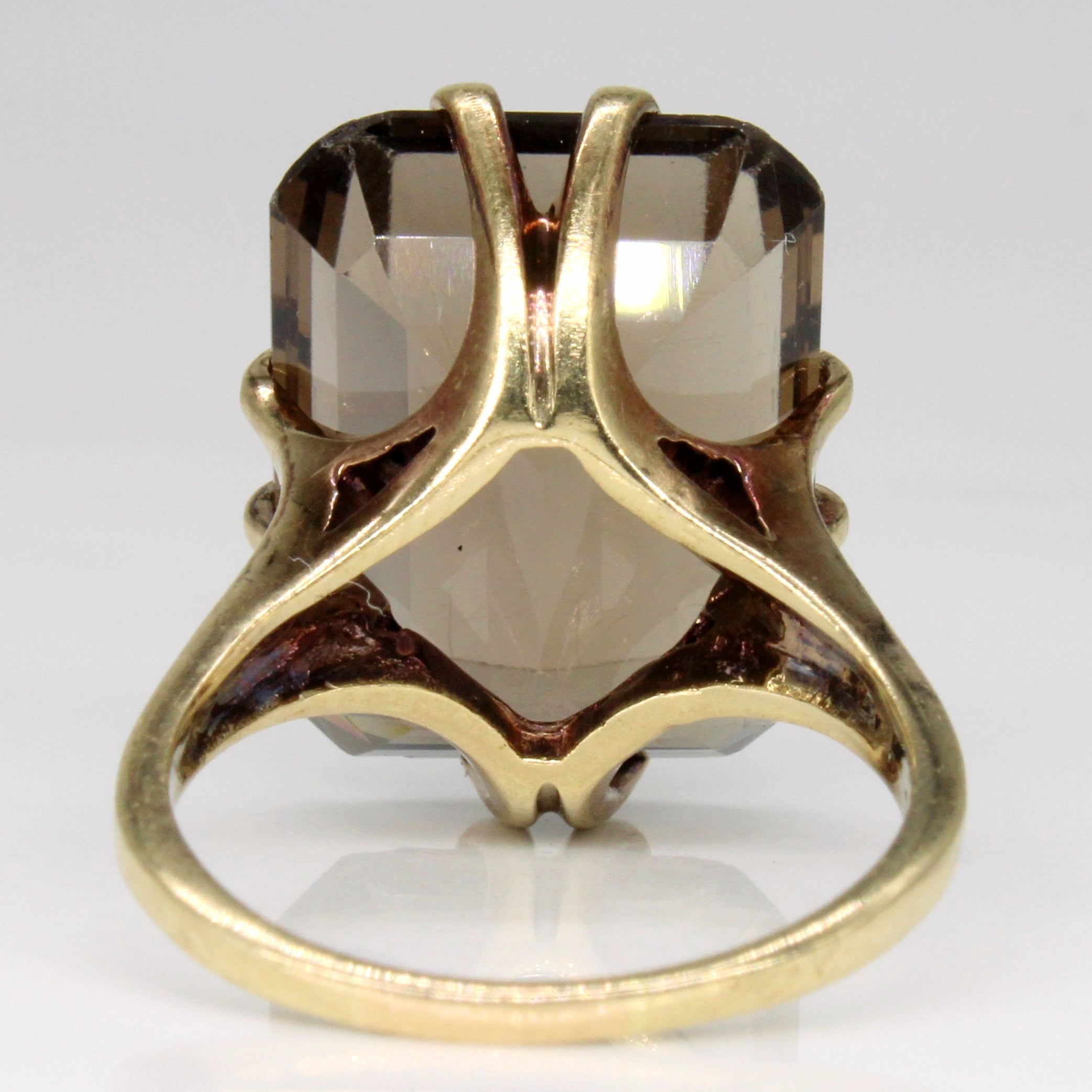Smoky Quartz Cocktail Ring | 12.25ct | SZ 5.75 |