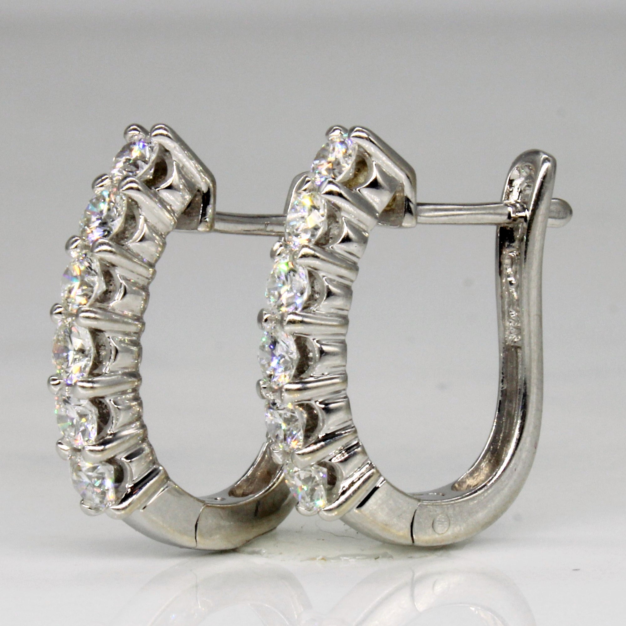 Diamond Huggie Hoop Earrings | 1.00ctw |