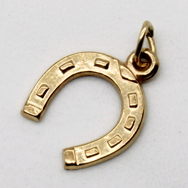 9k Yellow Gold Horse Shoe Pendant