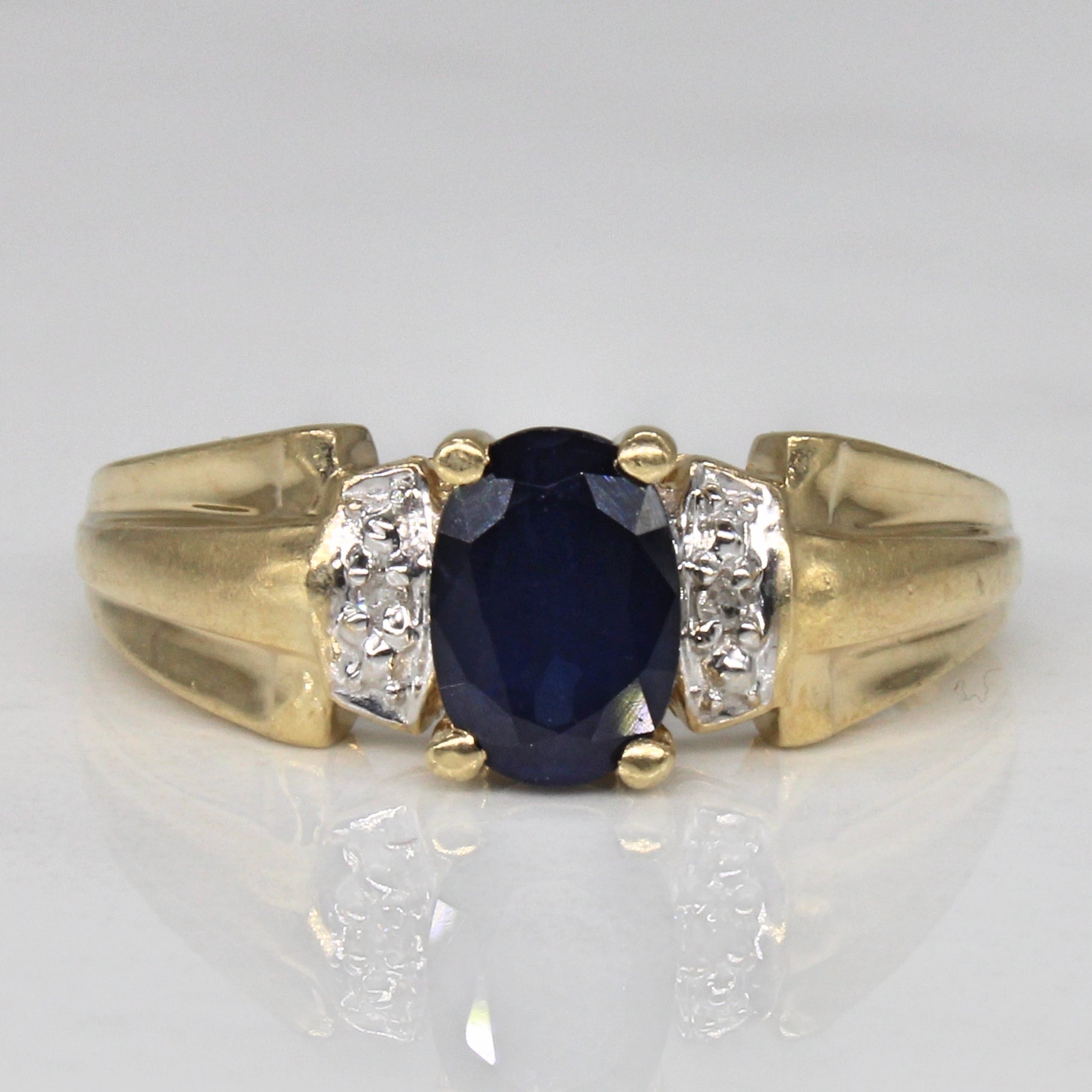 Sapphire & Diamond Cocktail Ring | 1.00ct, 0.01ctw | SZ 6.25 |