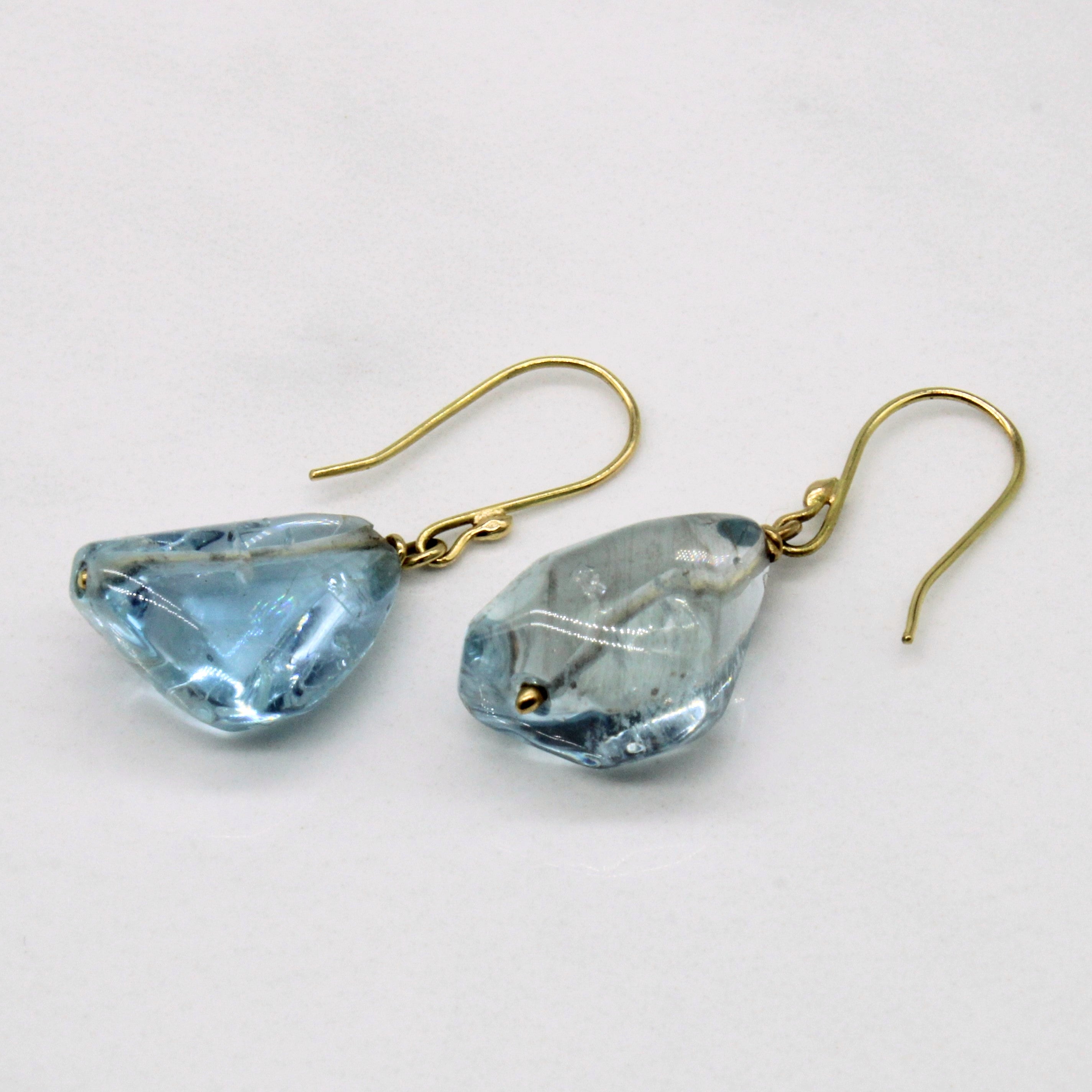 Aquamarine & Citrine Earring & Necklace Set | 135.00ctw, 10.00ctw | 15" |