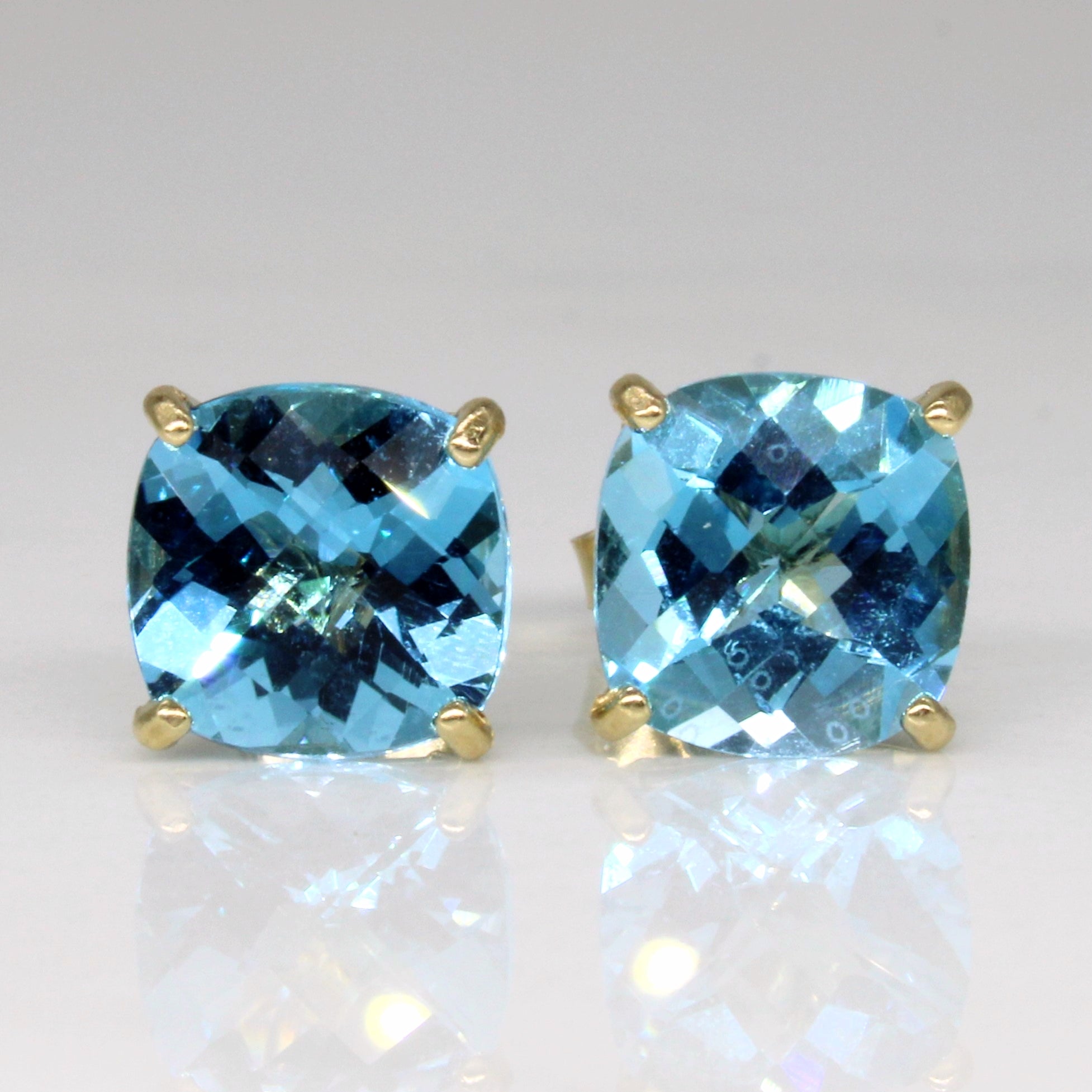 Blue Topaz Earrings | 4.00ctw |