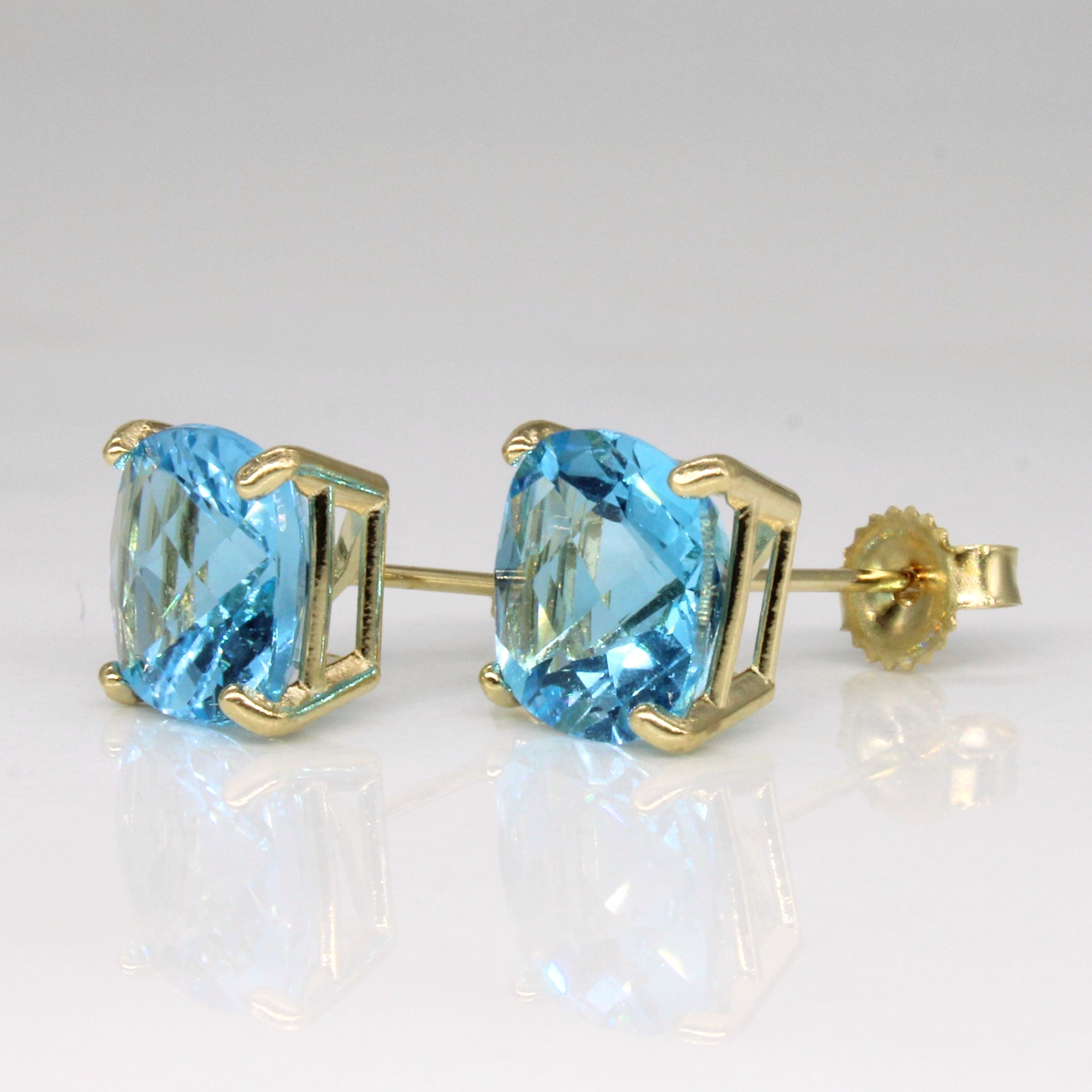 Blue Topaz Earrings | 4.00ctw |