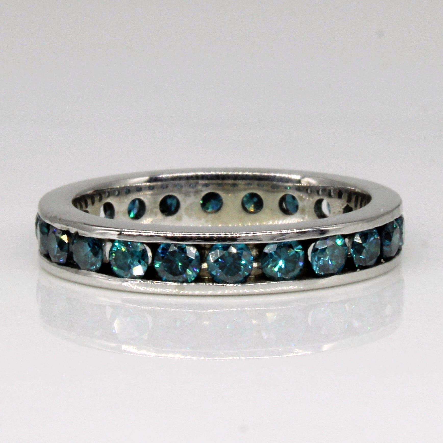 Blue Diamond Eternity Ring | 1.00ctw | SZ 4.75 |