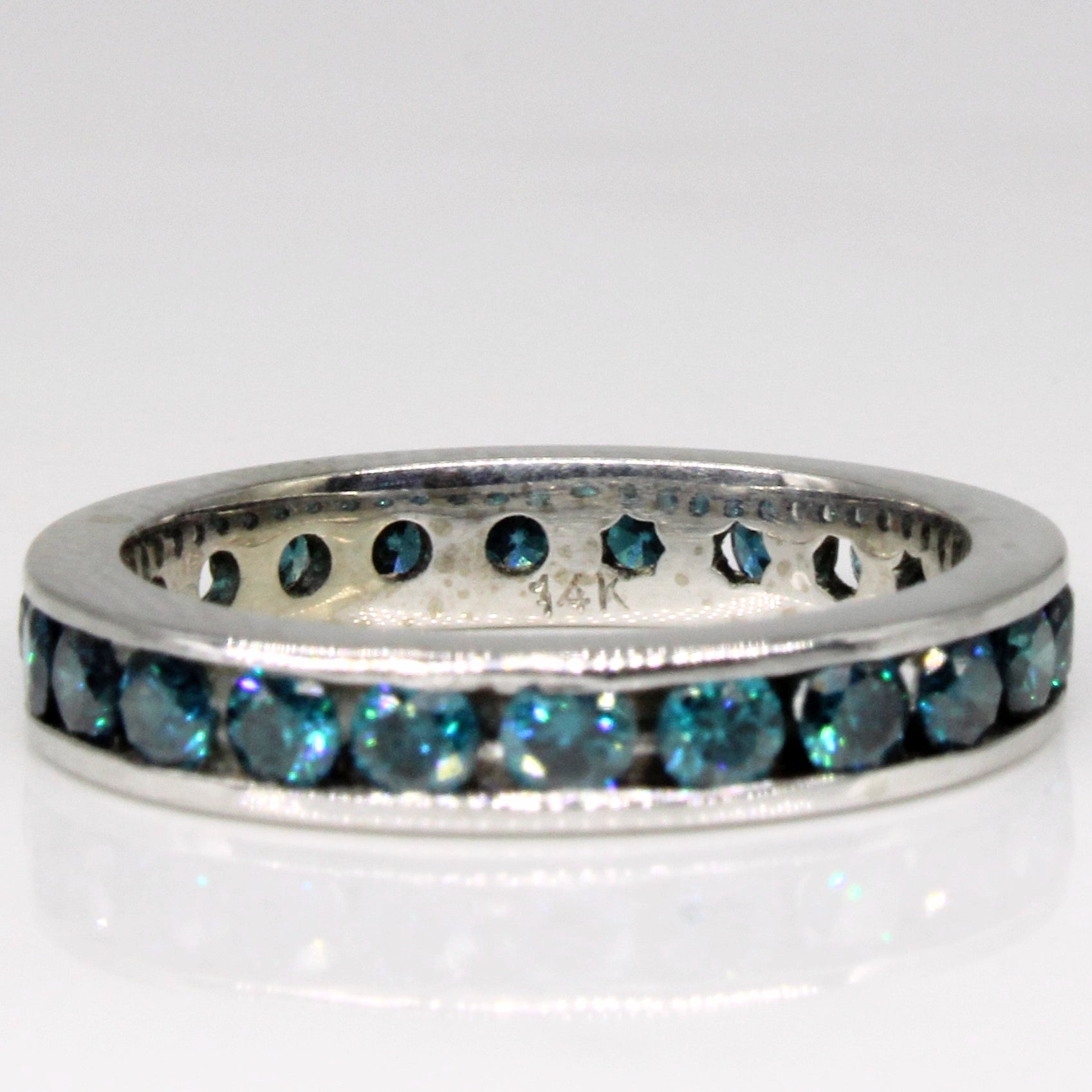 Blue Diamond Eternity Ring | 1.00ctw | SZ 4.75 |