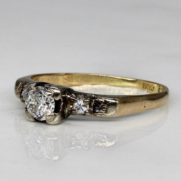 Diamond Three Stone Engagement Ring | 0.32ctw | SZ 5.75 |