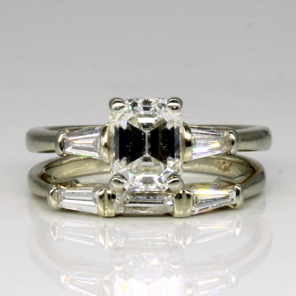 Diamond Wedding Ring Set | 1.25ctw, 0.19ctw | SZ 3.5 |