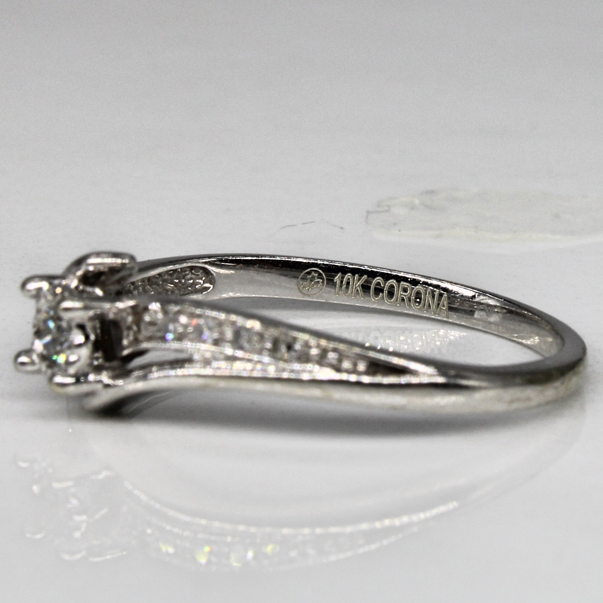 Diamond Cross Over Ring | 0.09ctw | SZ 6.5 |