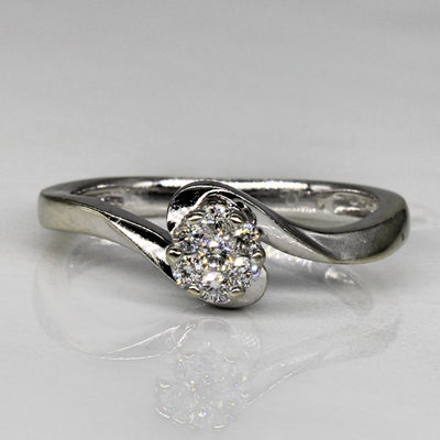 Diamond Bypass Cluster Ring | 0.08ctw | SZ 5 |