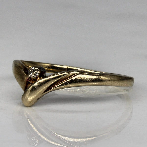 Diamond Chevron Ring | 0.01ct | SZ 5.75 |