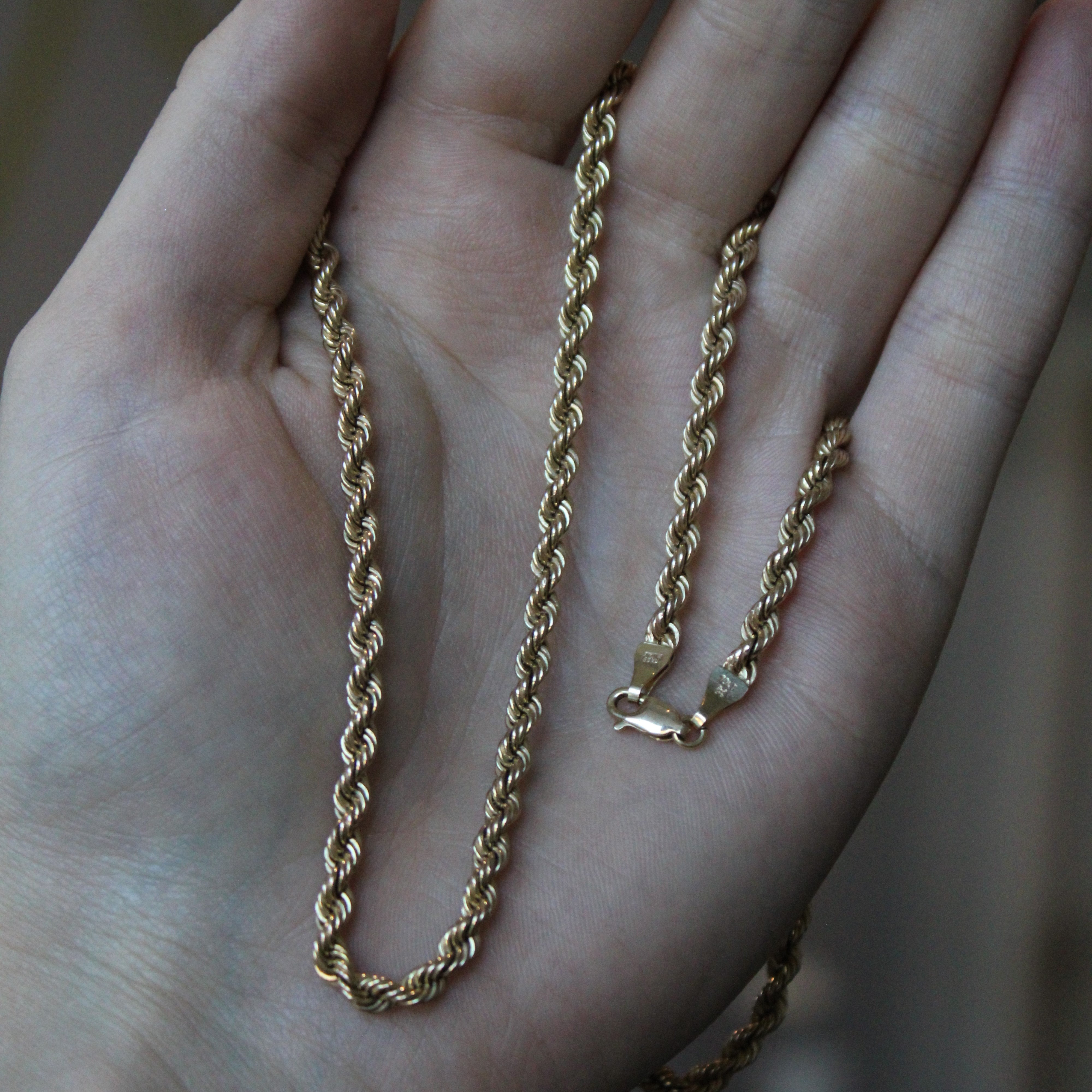 10k Yellow Gold Rope Chain | 30" |