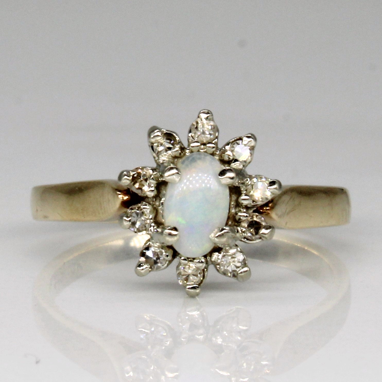 Opal & Diamond Ring | 0.15ct, 0.10ctw | SZ 4.5 |