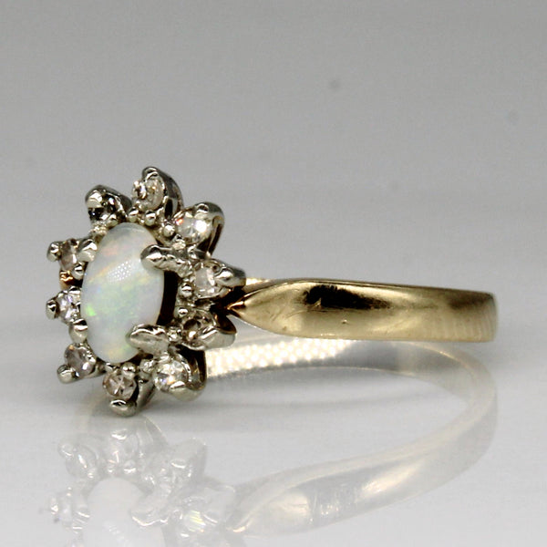 Opal & Diamond Ring | 0.15ct, 0.10ctw | SZ 4.5 |