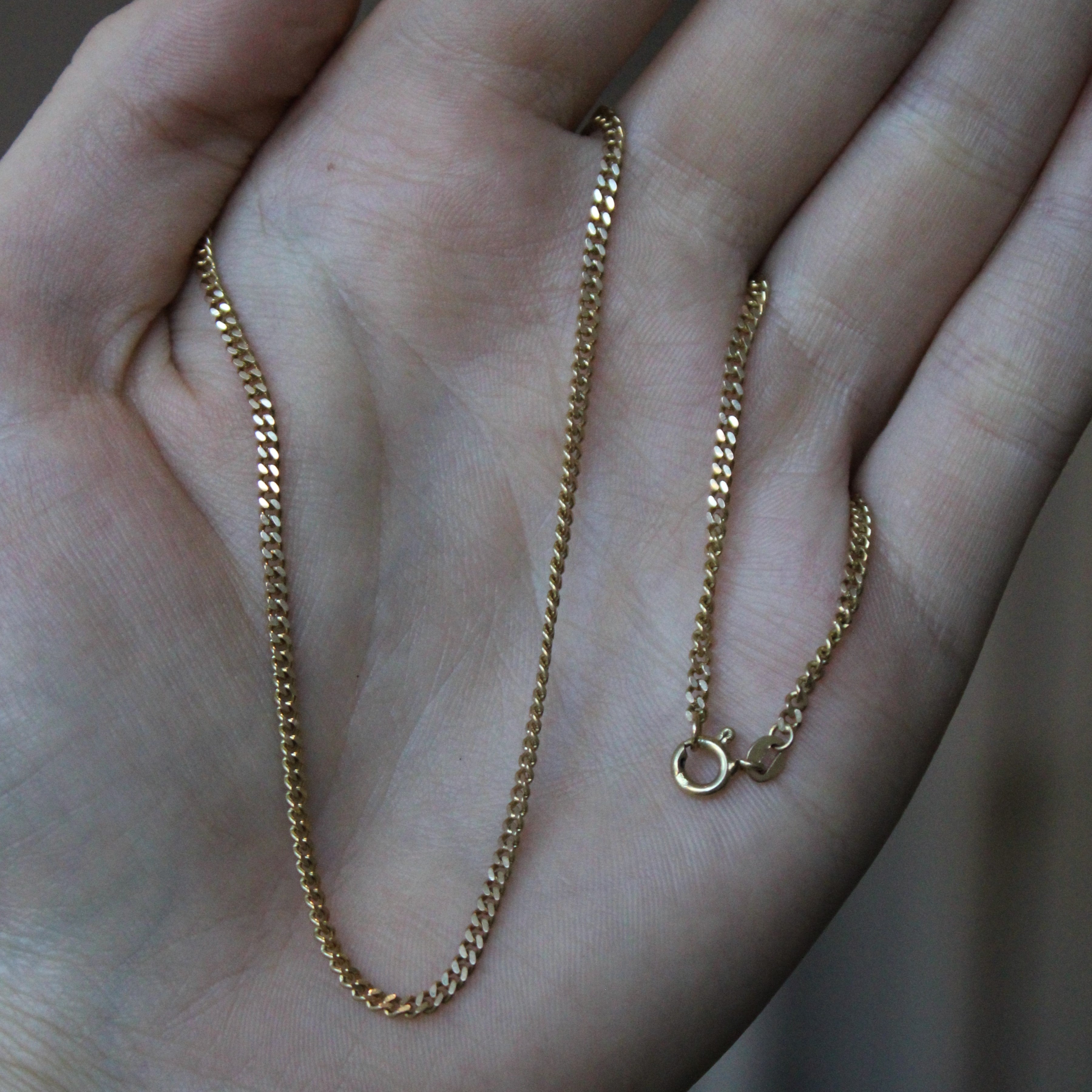 Vintage Italian 18k Yellow Gold Cuban Chain | 20" |