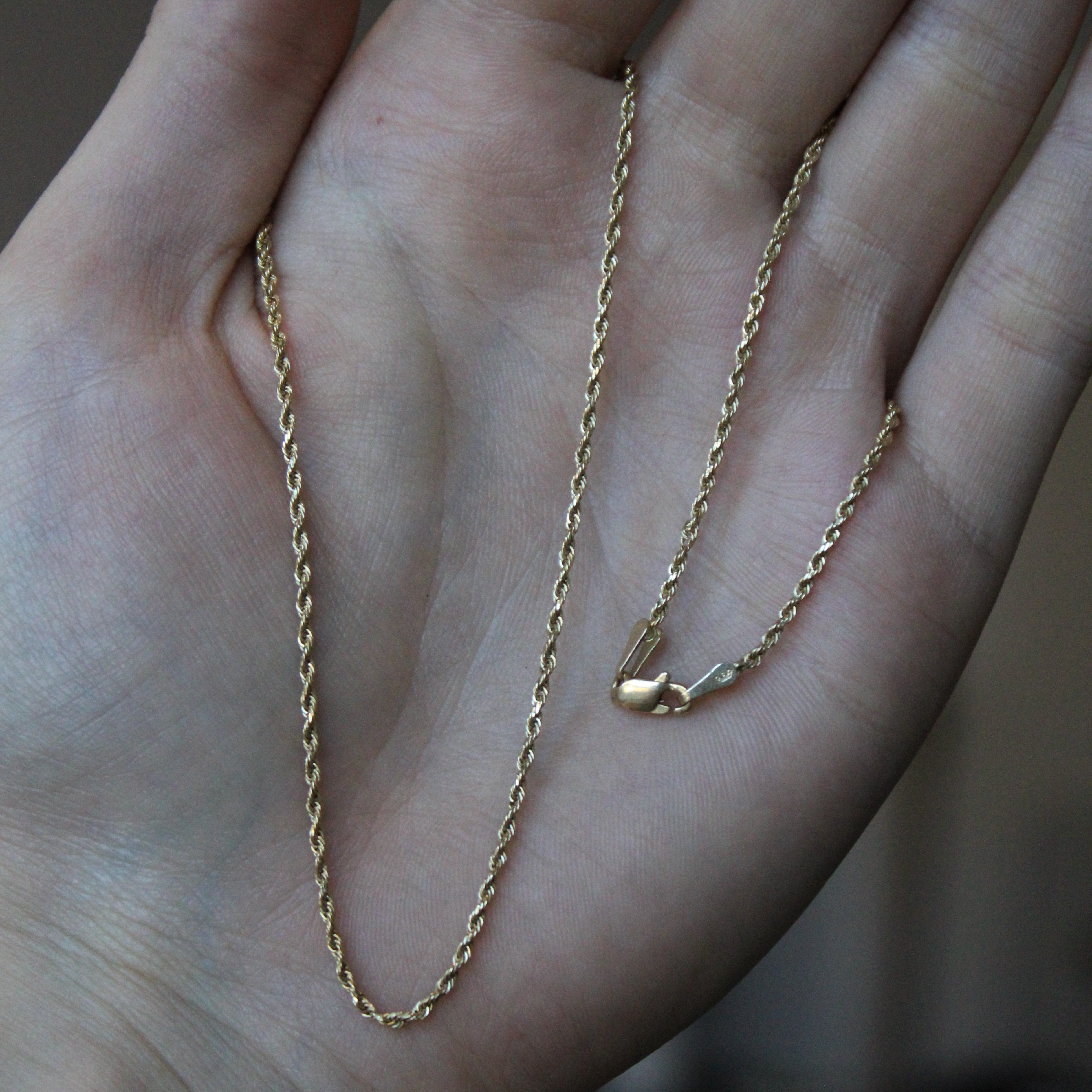 14k Yellow Gold Rope Chain | 22" |