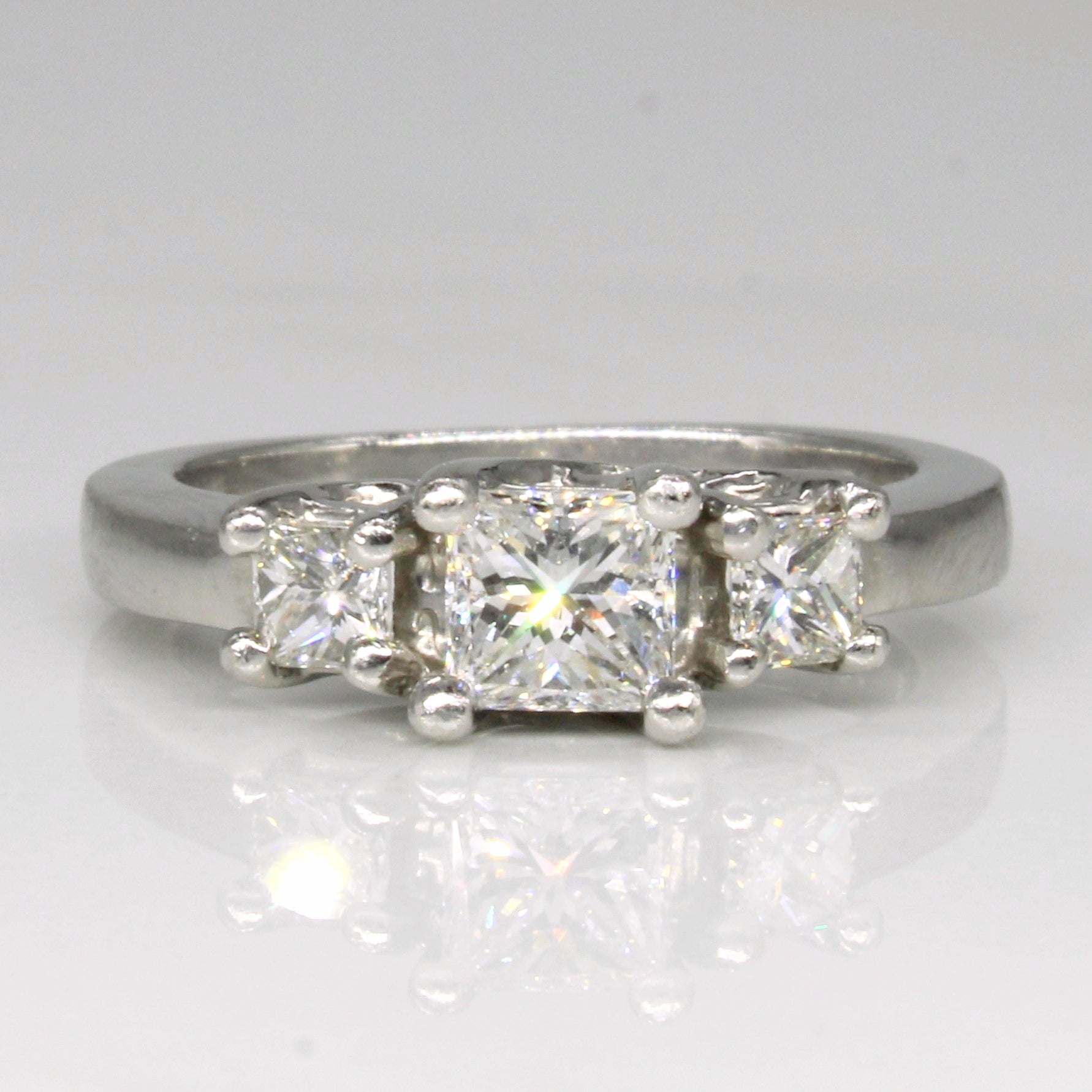Three Diamond Engagement Ring | 1.03ctw | SZ 5.75 |