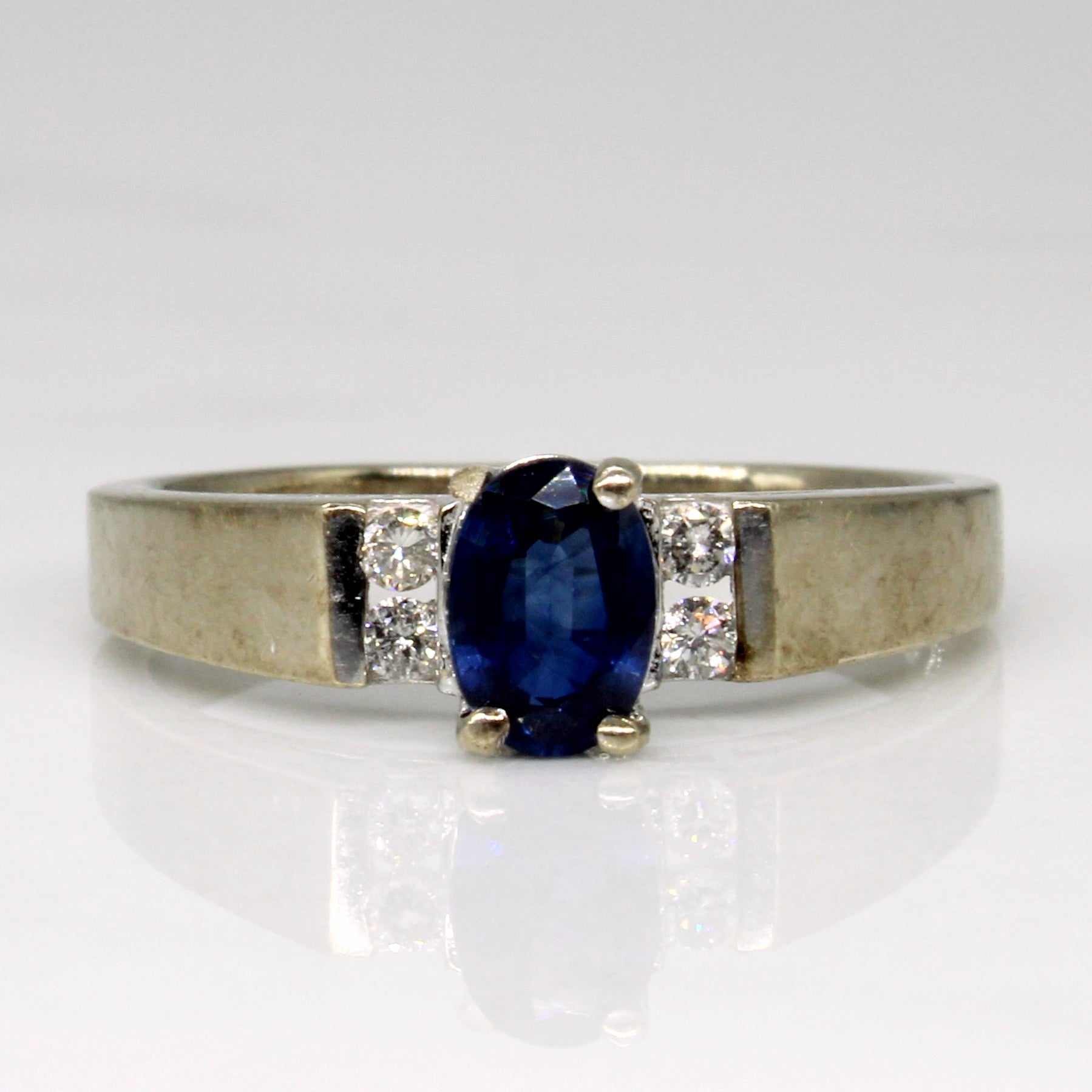 Sapphire & Diamond Ring | 0.45ct, 0.07ctw | SZ 6 |