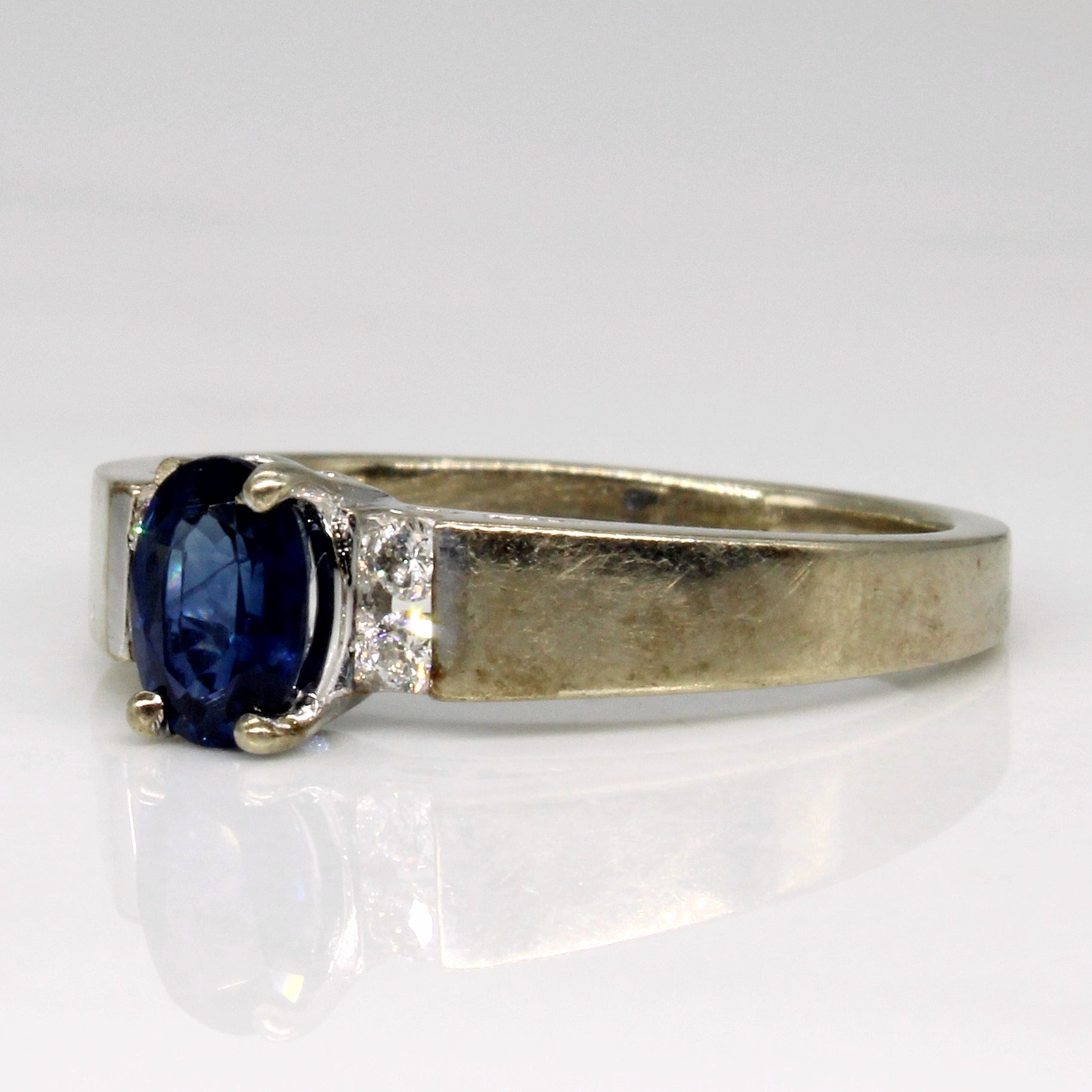 Sapphire & Diamond Ring | 0.45ct, 0.07ctw | SZ 6 |